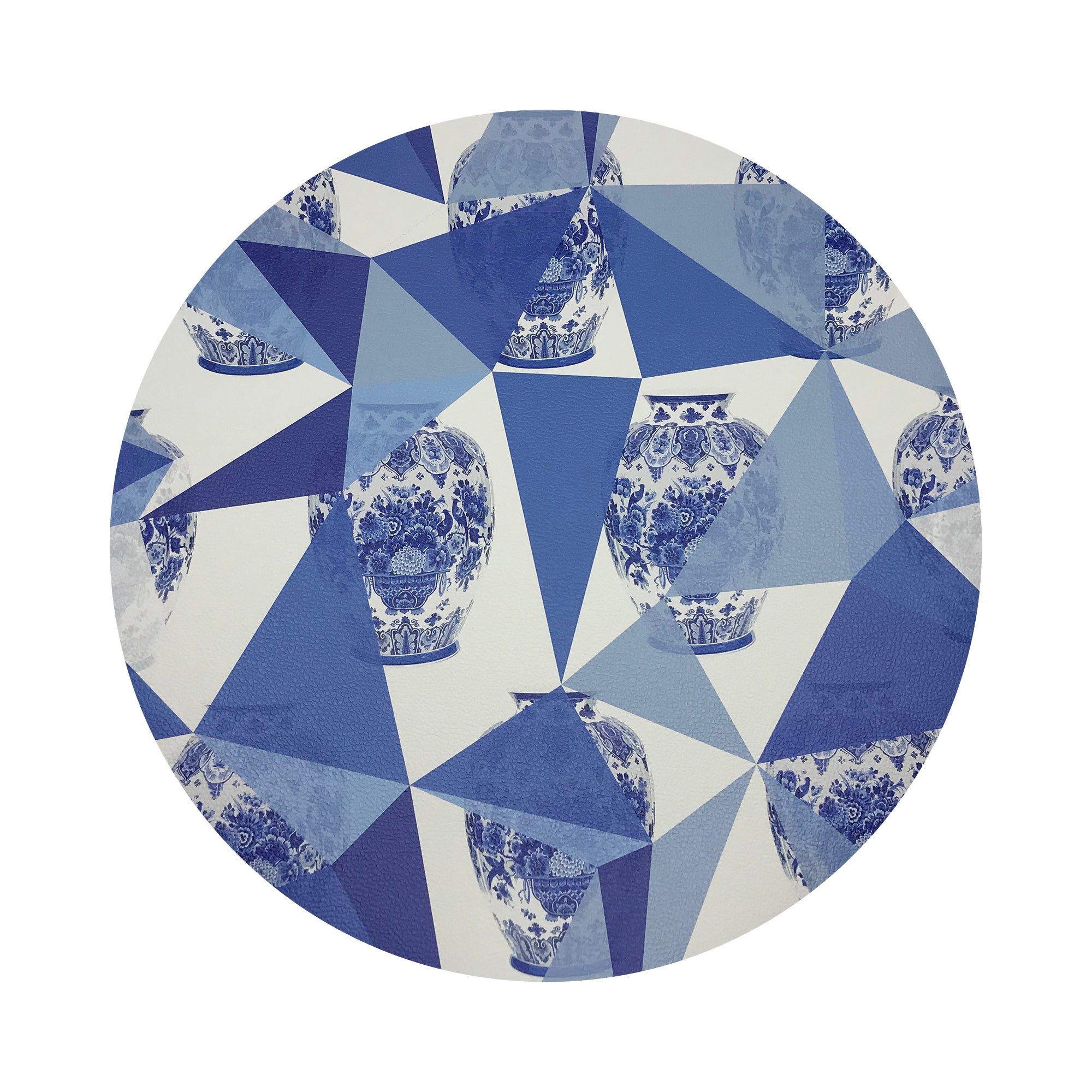 ROYAL DELFT ELEMENTS 16" ROUND PEBBLE PLACEMATS, SET OF 4 - nicolettemayer.com
