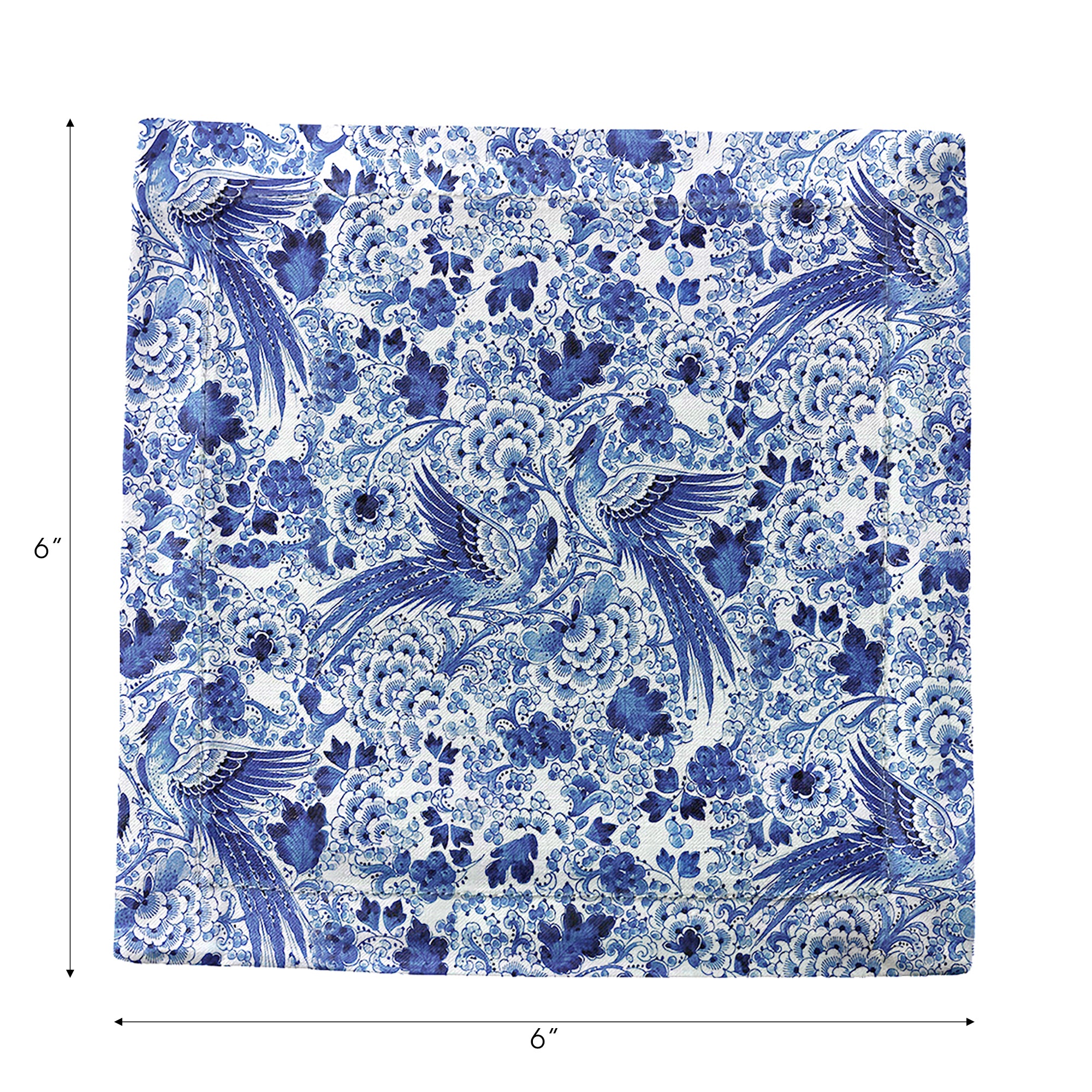 Royal Delft Inspiration Cotton Sateen Cocktail Napkins