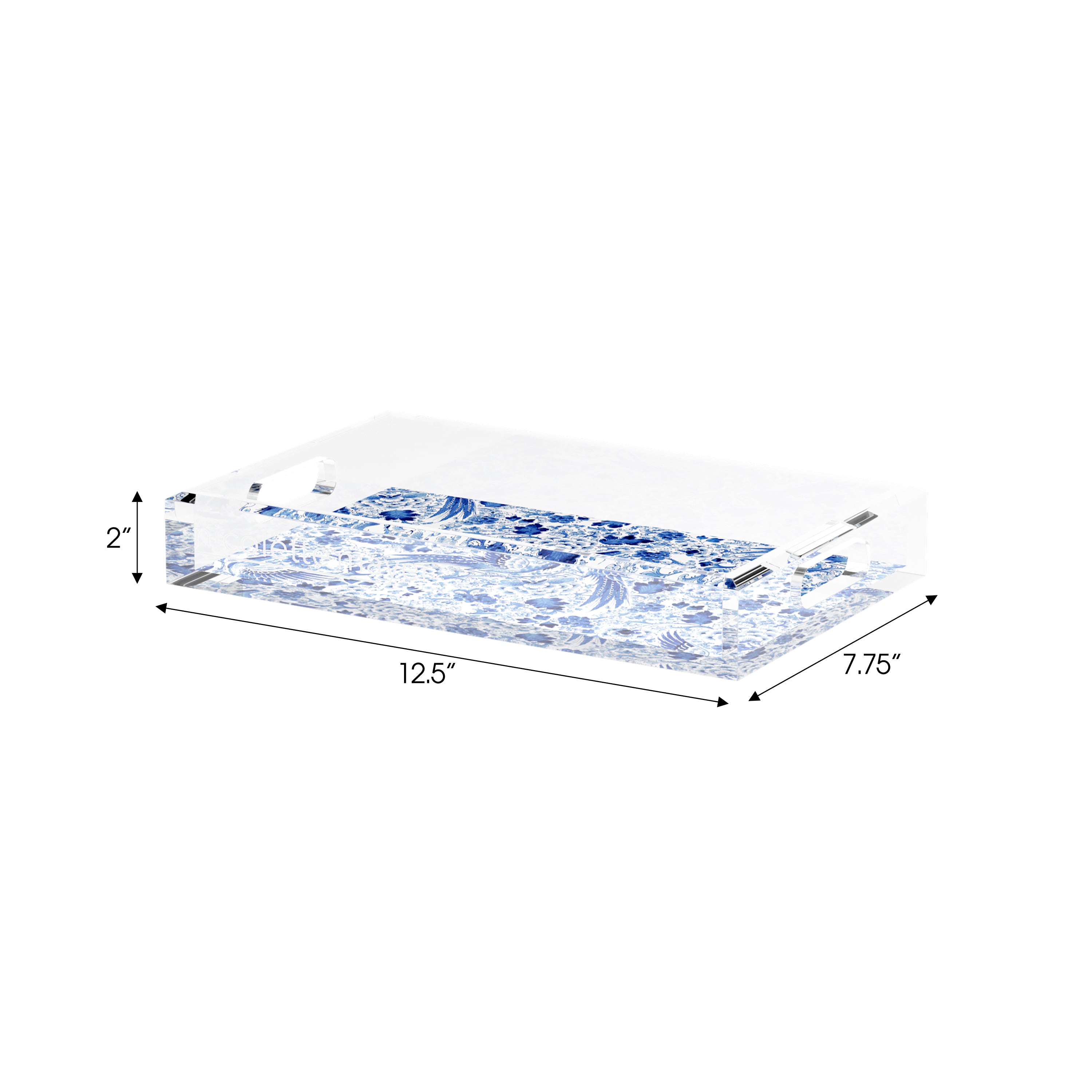 Royal Delft Inspiration 12.5X7.75 Acrylic Tray - nicolettemayer.com