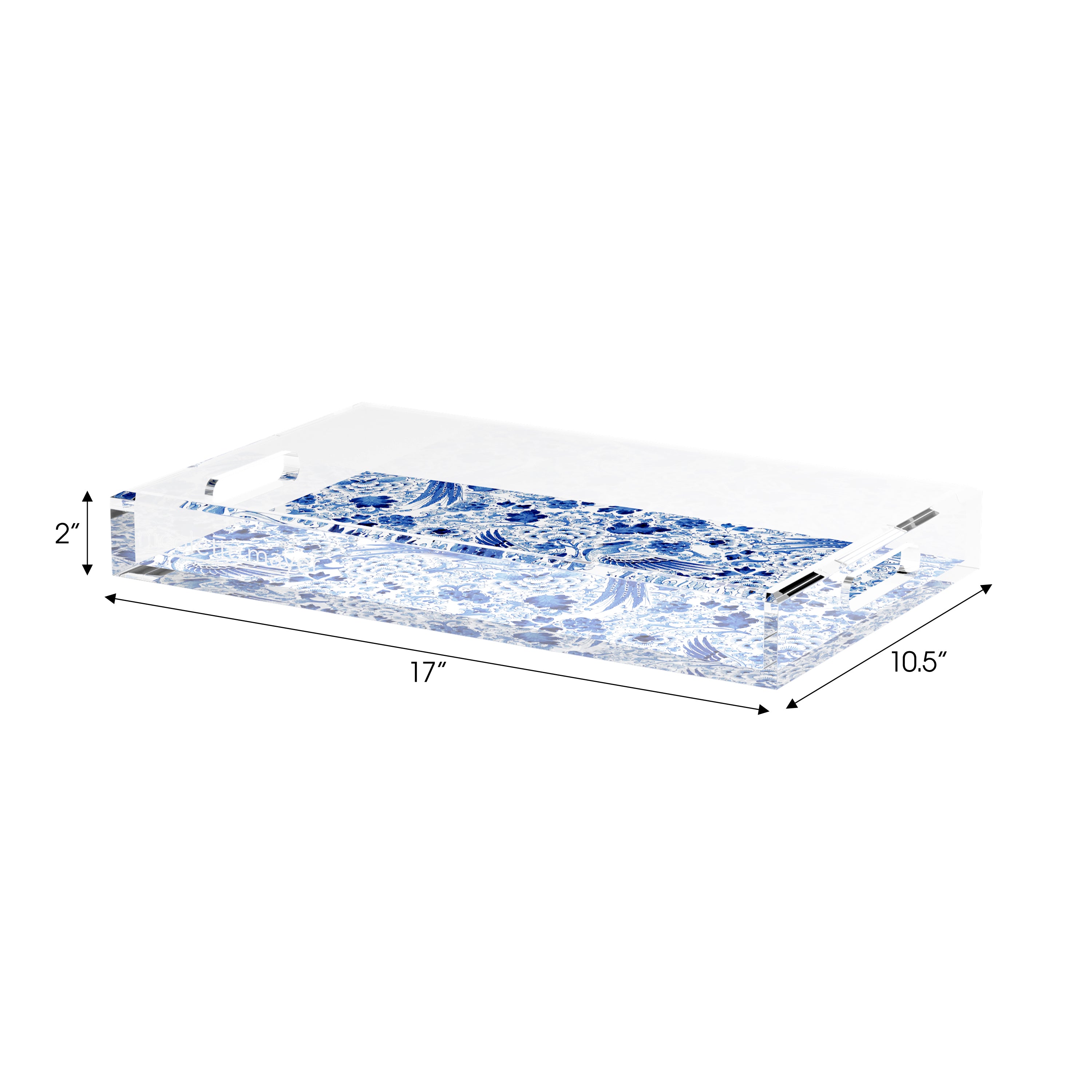 Royal Delft Inspiration 17X10.5 Acrylic Tray - nicolettemayer.com