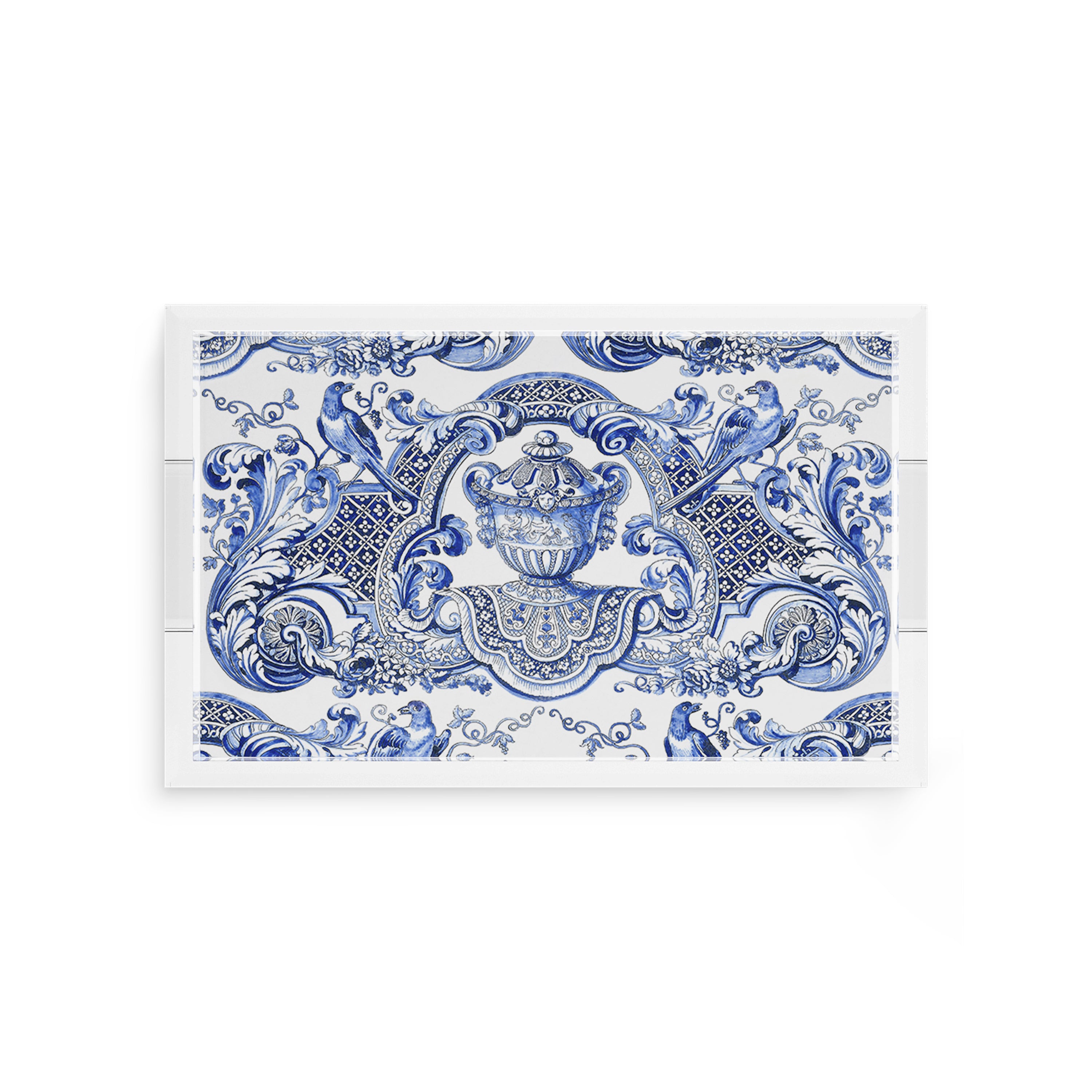 Royal Delft William Mary Blue 12.5X7.75 Acrylic Tray - nicolettemayer.com
