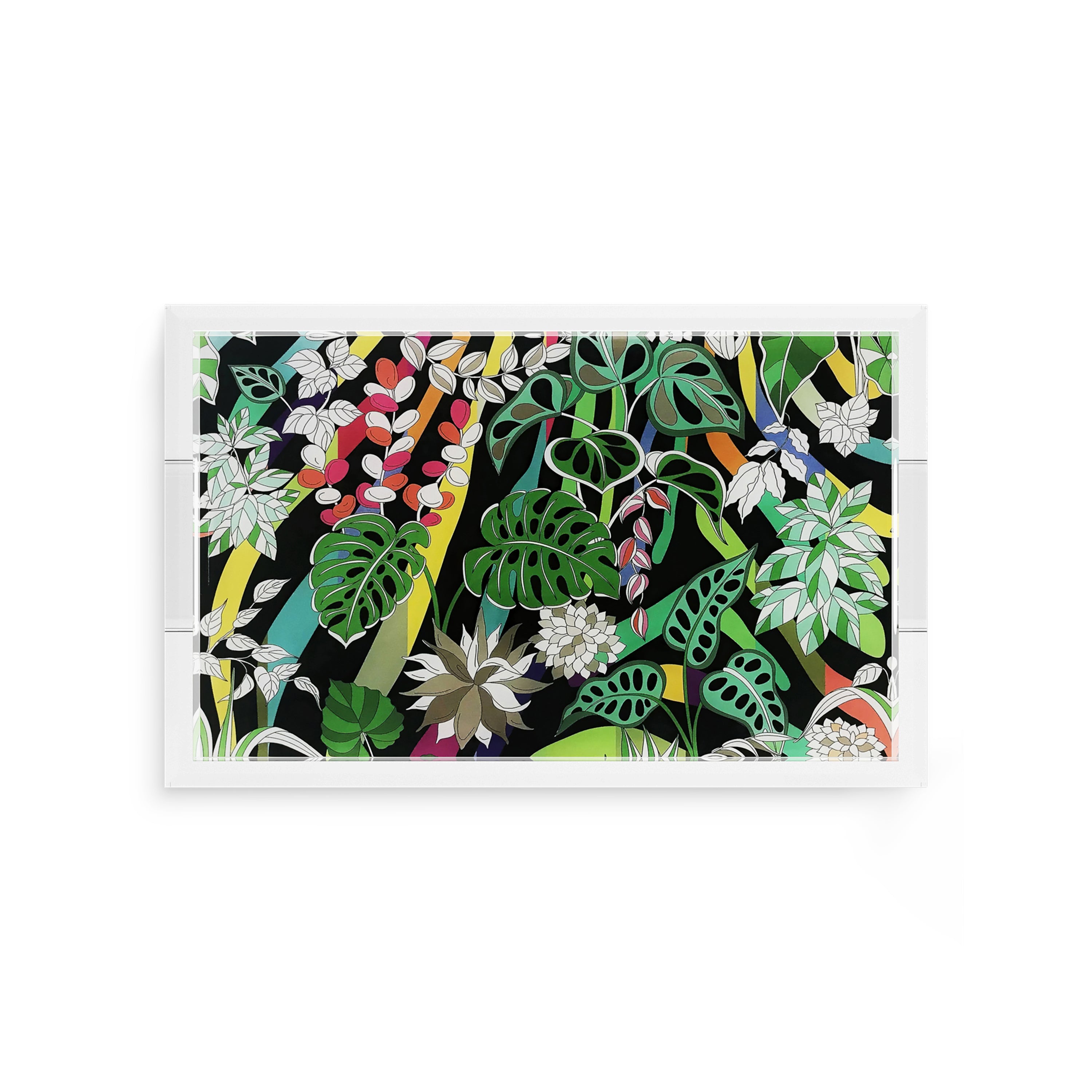 Sabi Jungle Black 12.5X7.75 Acrylic Tray - nicolettemayer.com