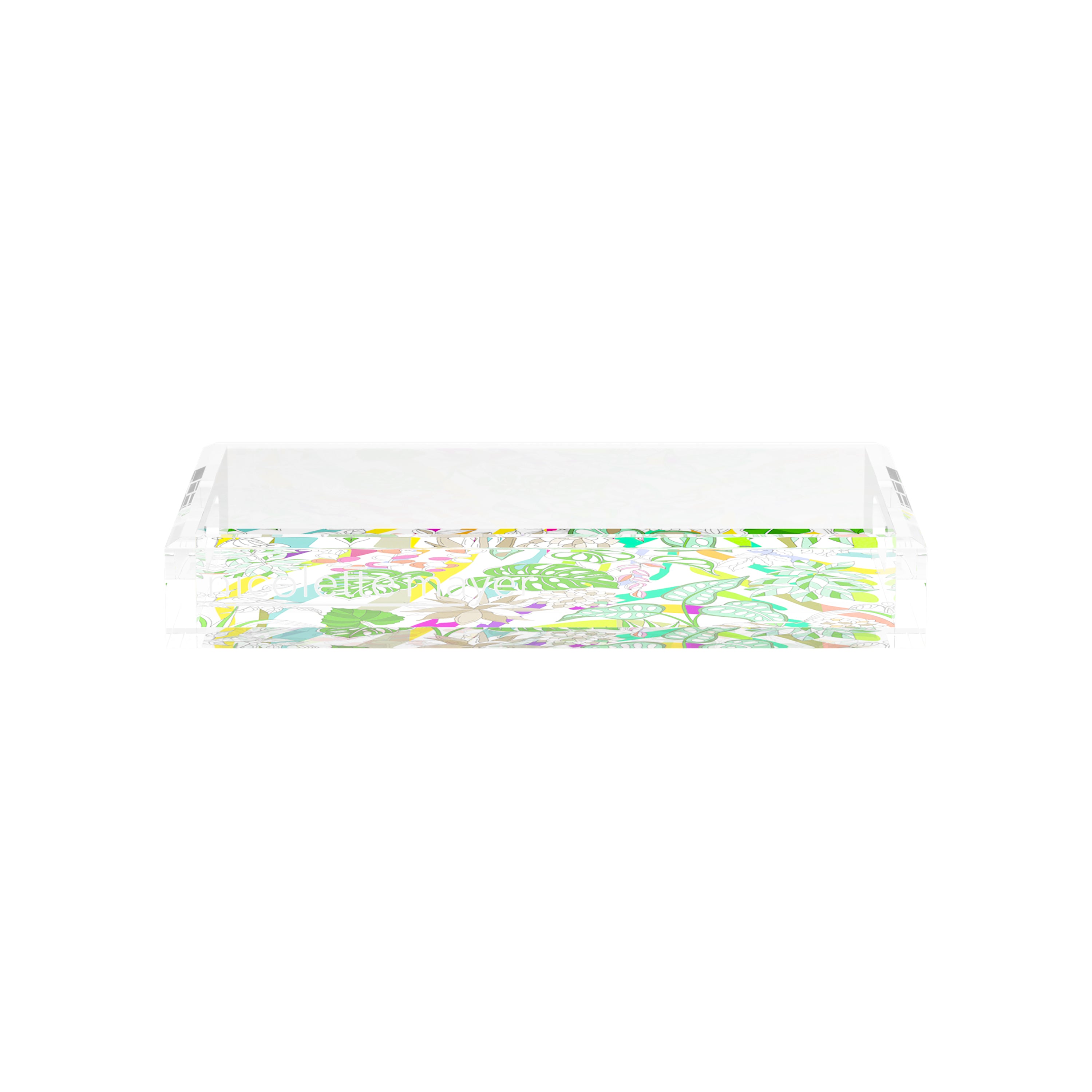 Sabi Jungle Natural 12.5X7.75 Acrylic Tray - nicolettemayer.com