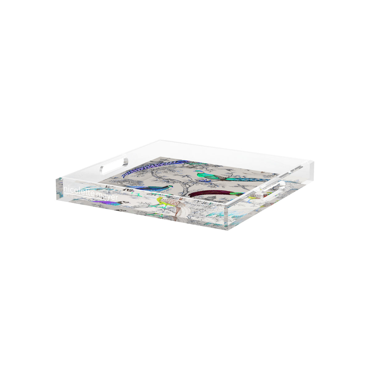 Sauvage Calme Acrylic Decorative Tray, 12 x 12 in. by Nicolette Mayer