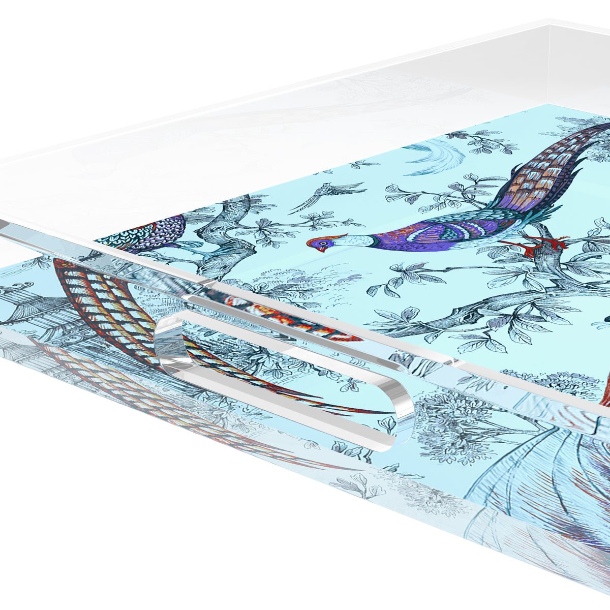 Sauvage Wedgewood Acrylic Decorative Tray, 12 x 12 in. by Nicolette Mayer