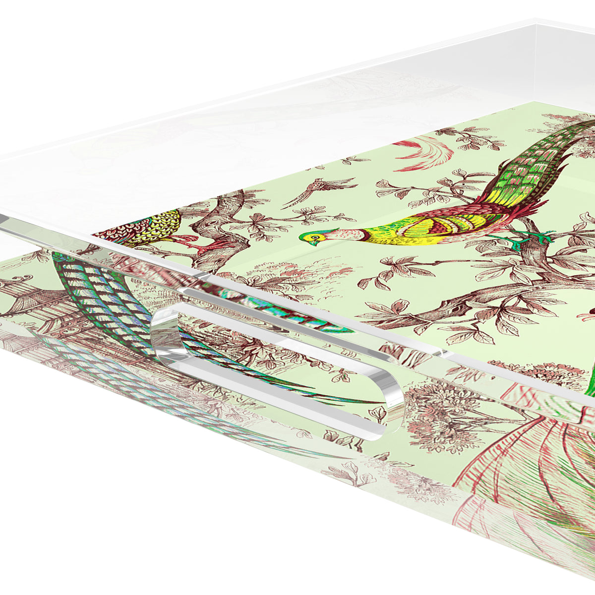 Sauvage Meadow Acrylic Decorative Tray, 18 x 18 in. by Nicolette Mayer