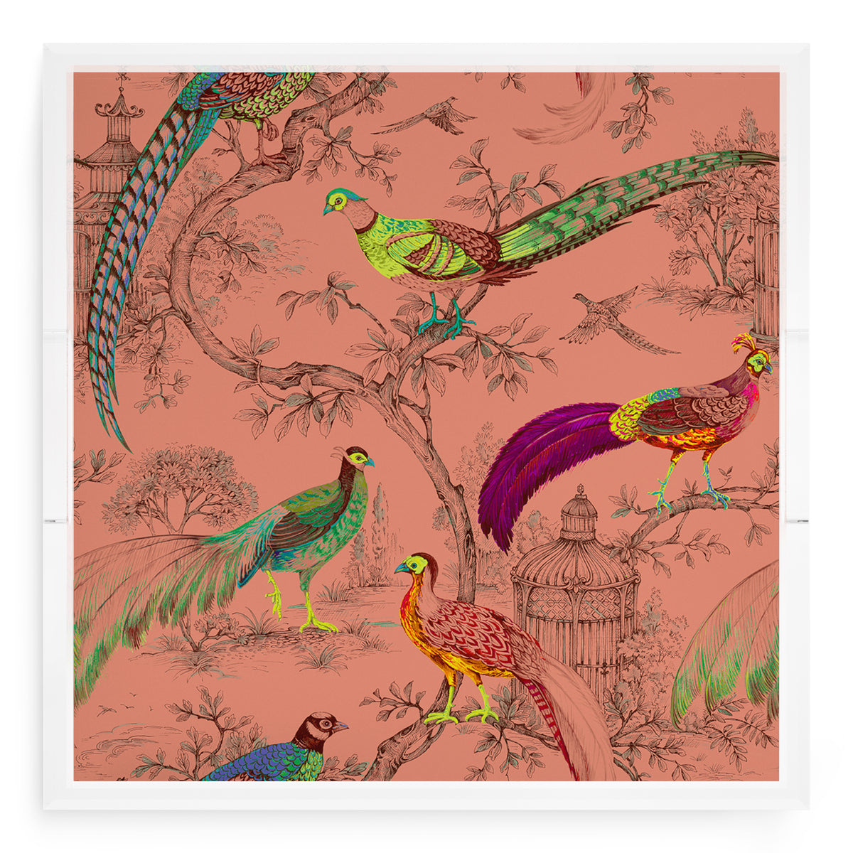 Sauvage Paprika Acrylic Decorative Tray, 18 x 18 in. by Nicolette Mayer