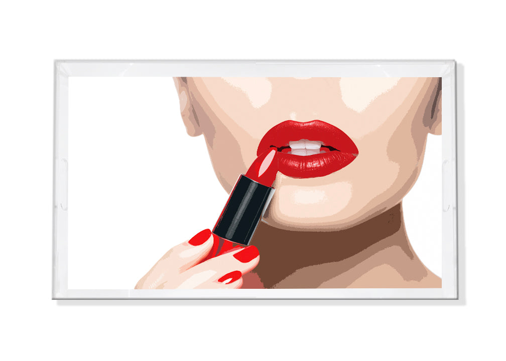 Simply Irresistible Acrylic Rectangle Decorative Tray