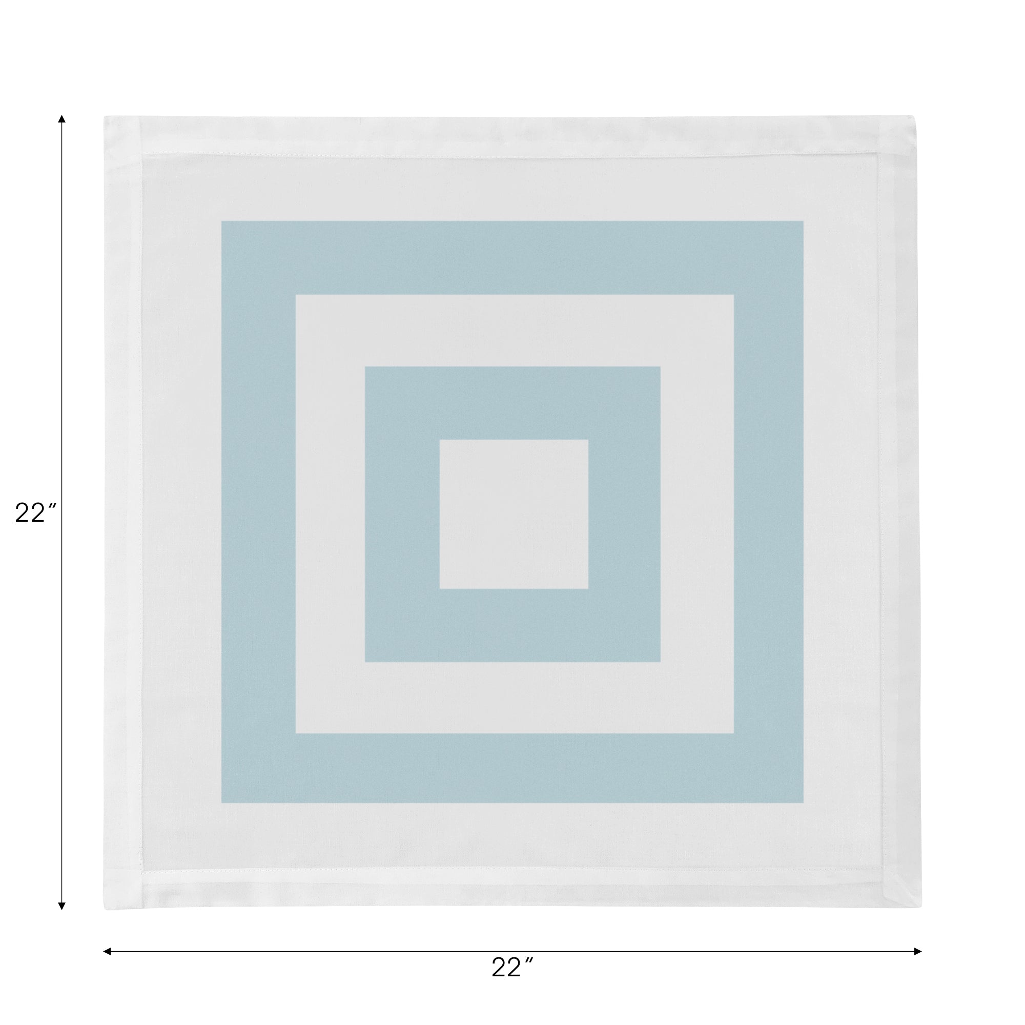 Solid Bluebell Cotton Sateen Dinner Napkins - nicolettemayer.com