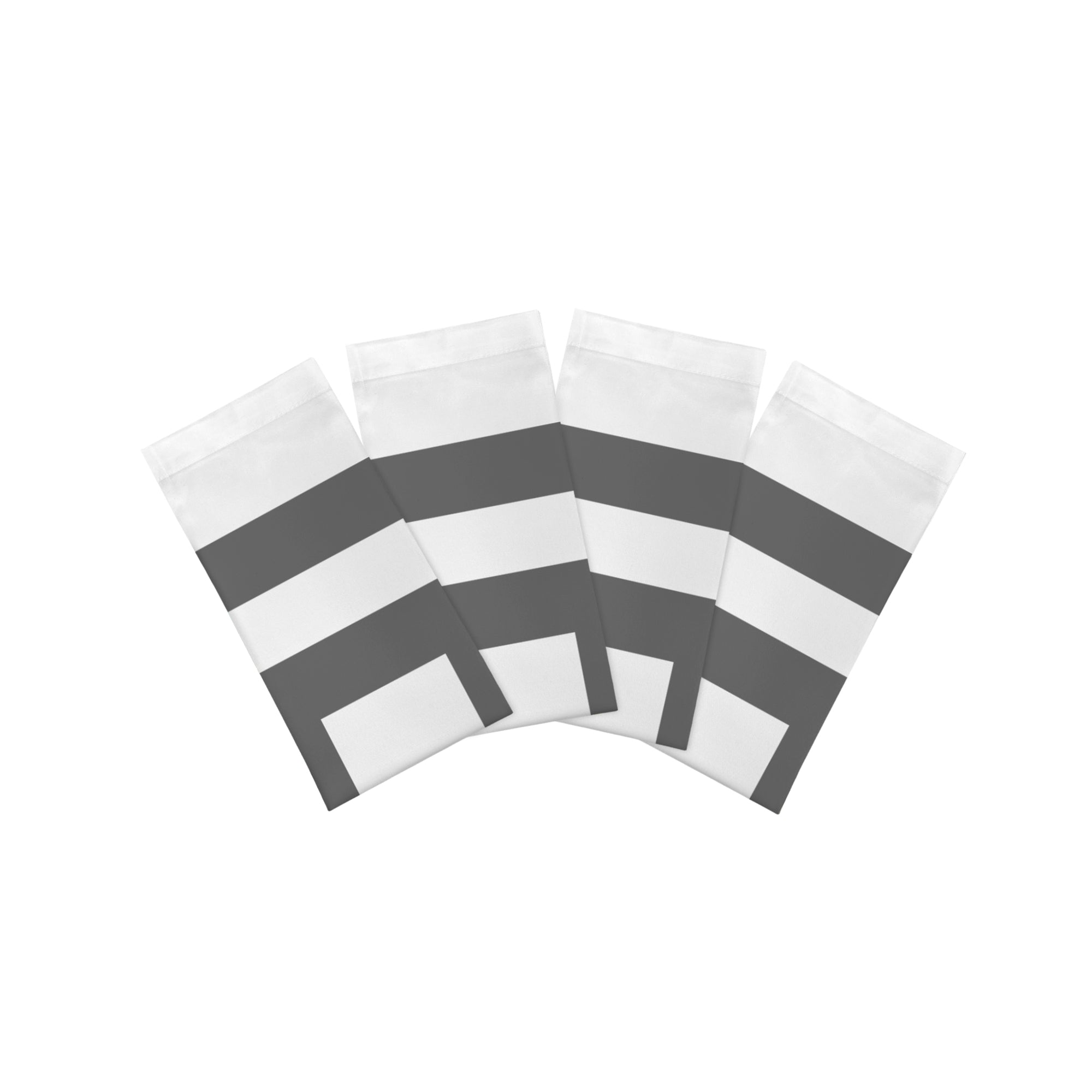 Solid Platinum Cotton Sateen Dinner Napkins - nicolettemayer.com