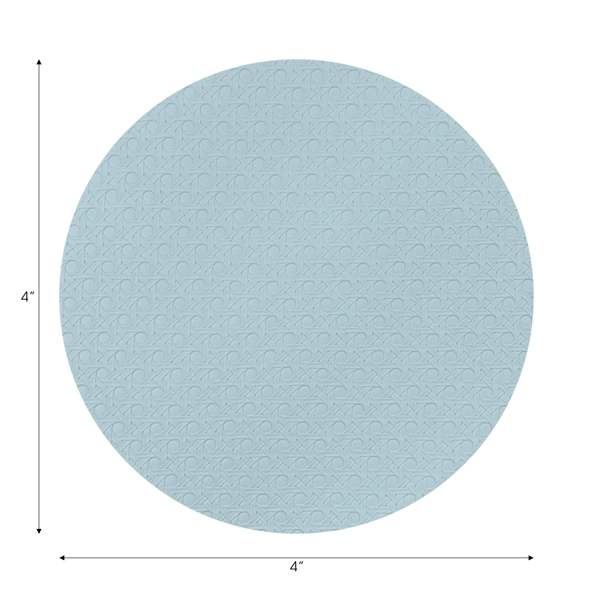 Solid Bluebell Vegan Leather Coasters - nicolettemayer.com