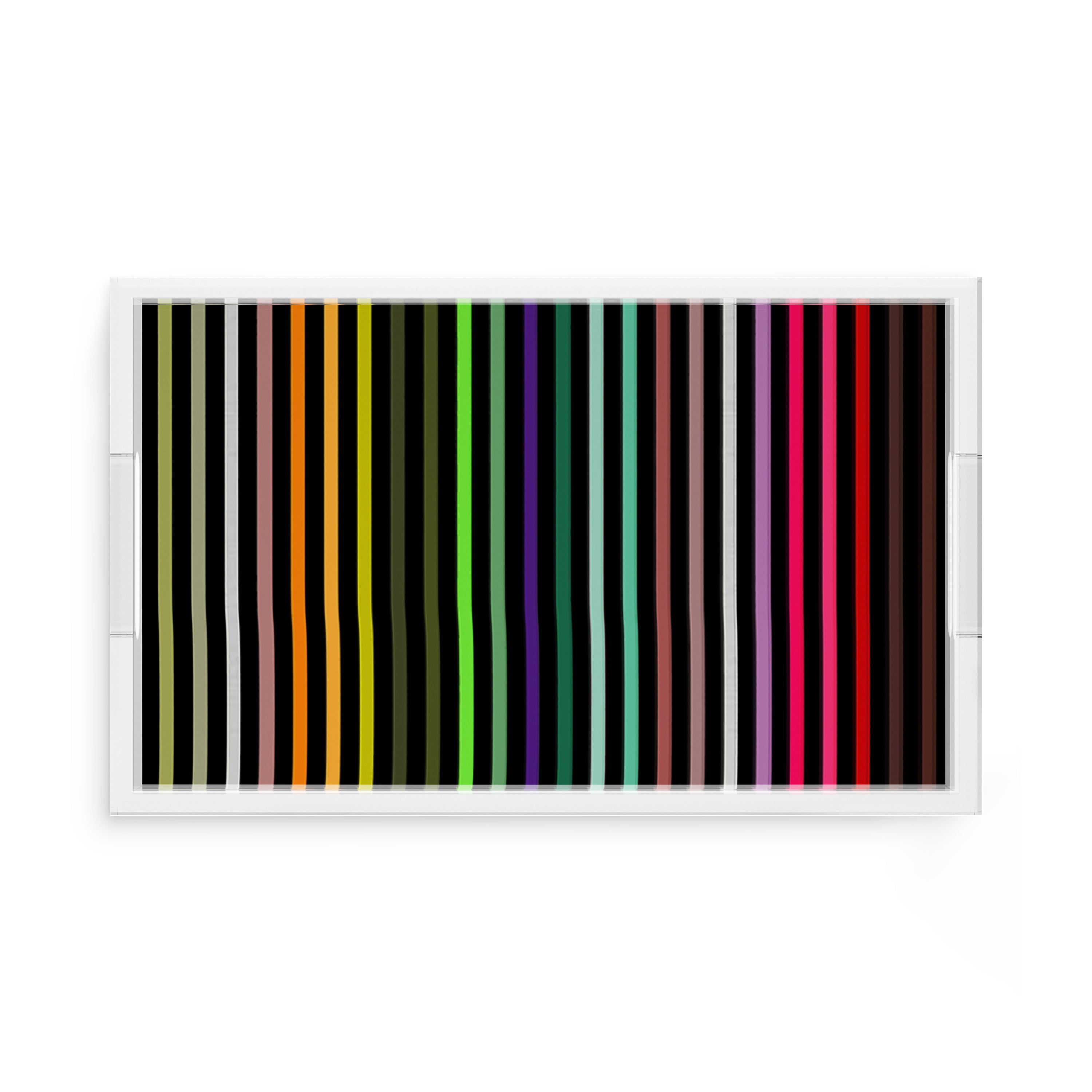 Spectrum Of Reality Black 17X10.5 Acrylic Tray - nicolettemayer.com