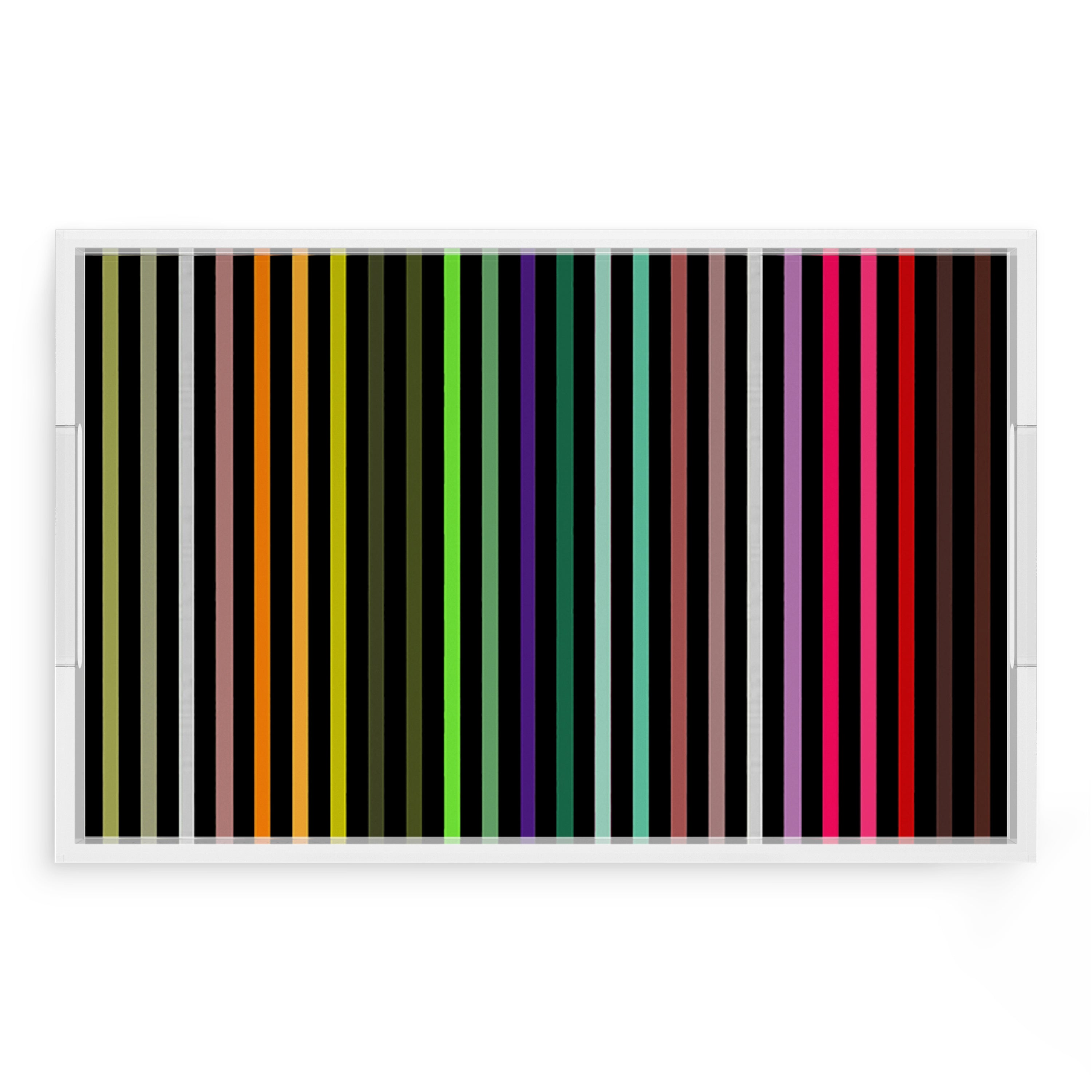 Spectrum Of Reality Black 22.5X14.5 Acrylic Tray - nicolettemayer.com