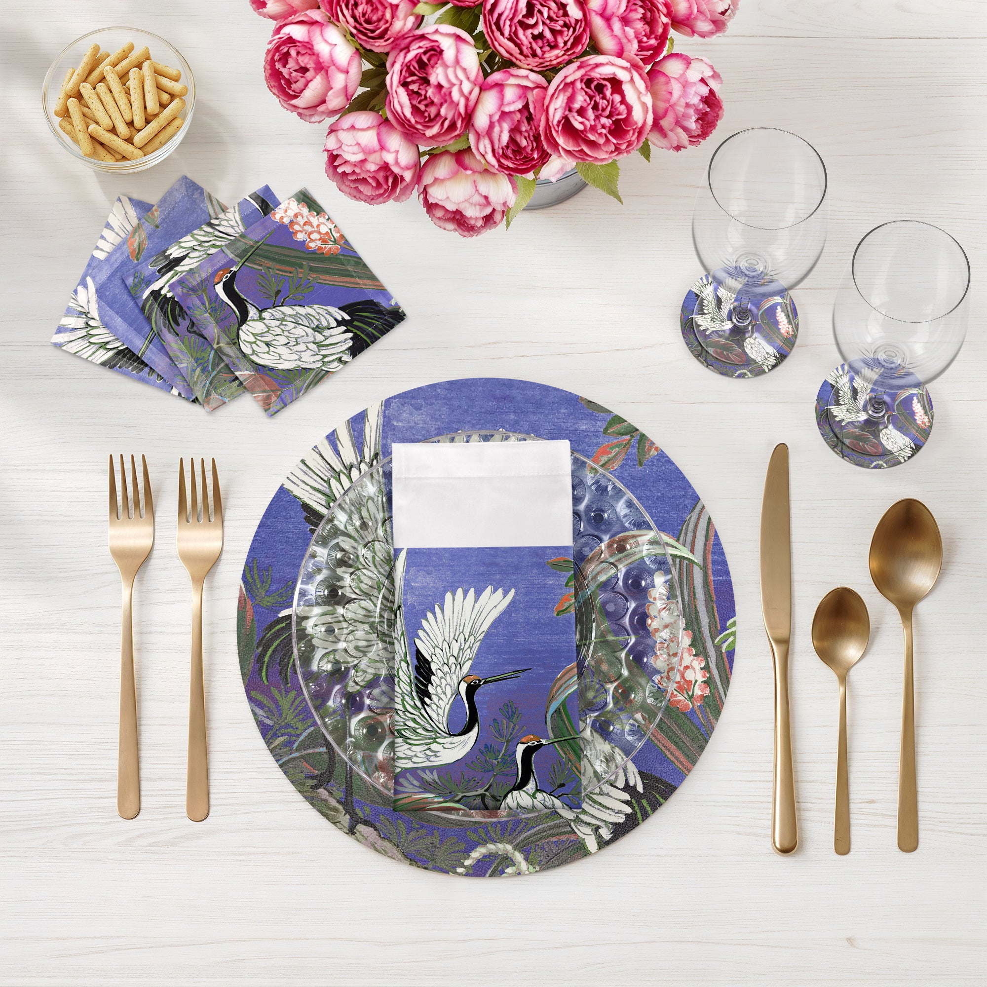 Summer Palace Norton 16" Round Pebble Placemats, Set of 4 - nicolettemayer.com