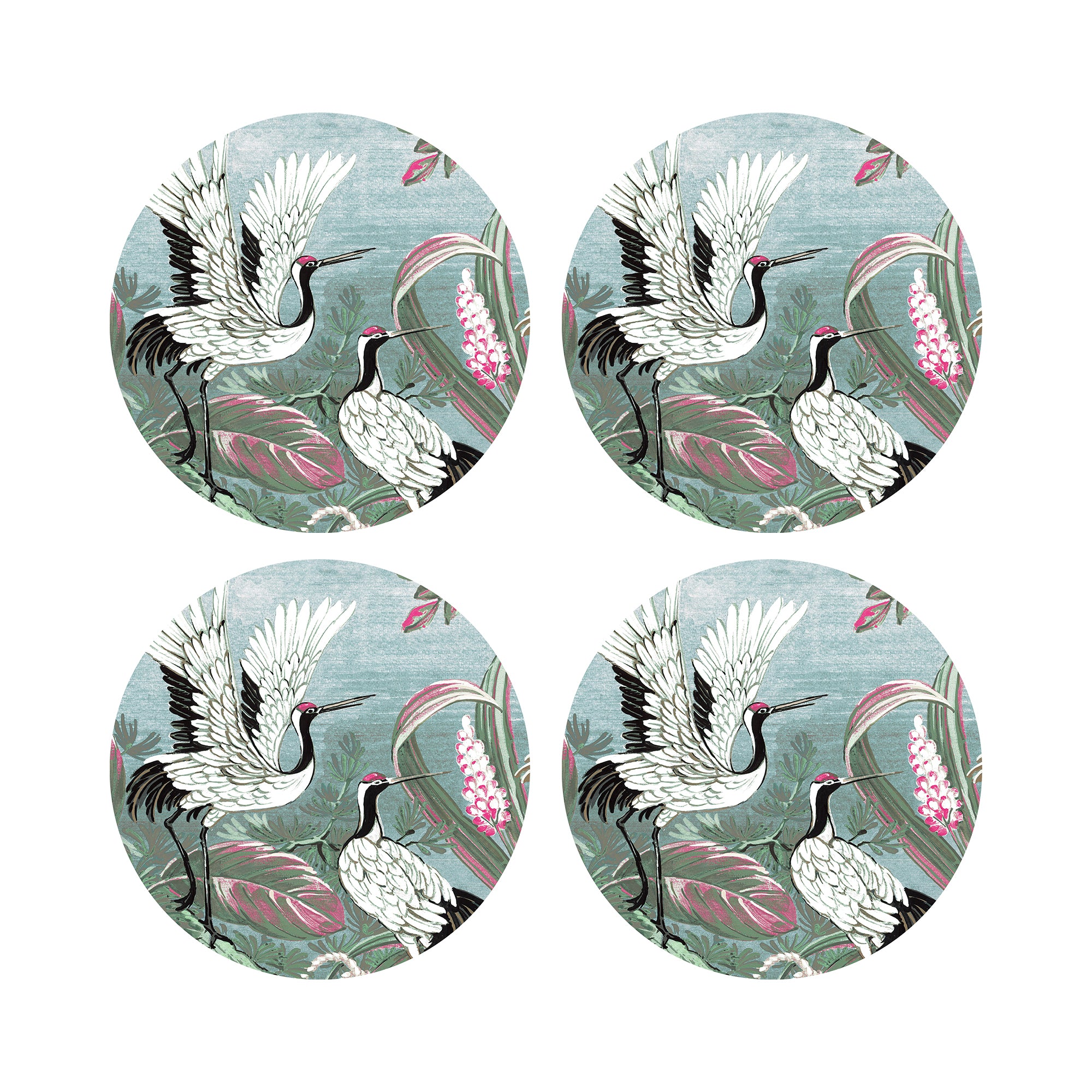Summer Palace Pinotti 16" Round Pebble Placemats, Set of 4 - nicolettemayer.com