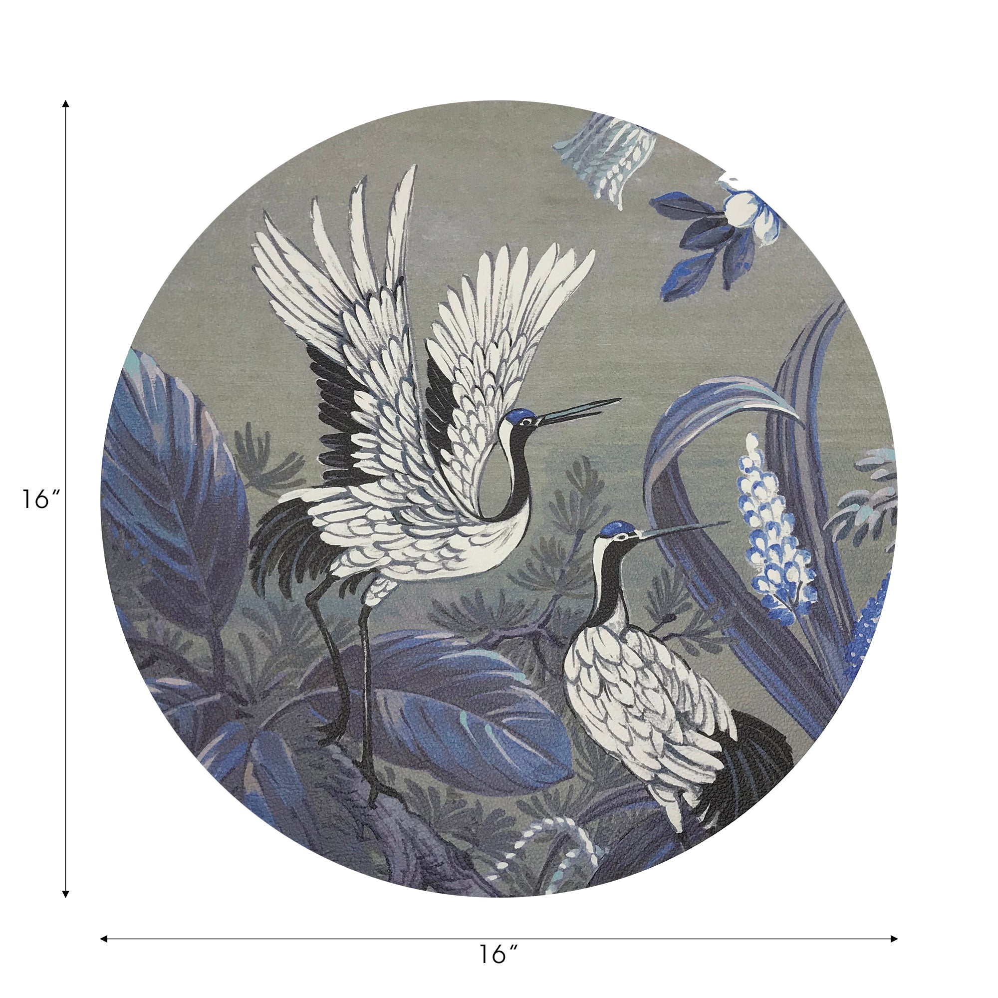 Summer Palace Sybil Vegan Leather Round Pebble Placemat
