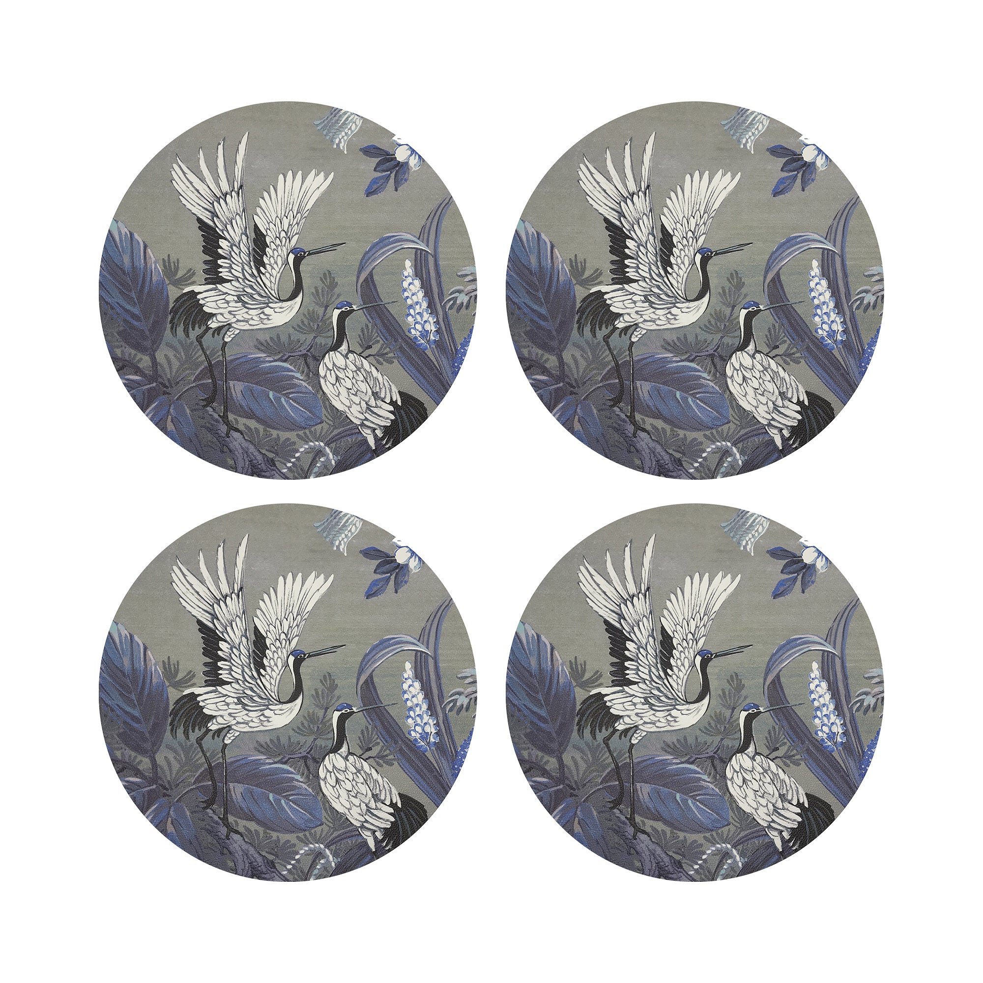 Summer Palace Sybil 16" Round Pebble Placemats, Set of 4 - nicolettemayer.com