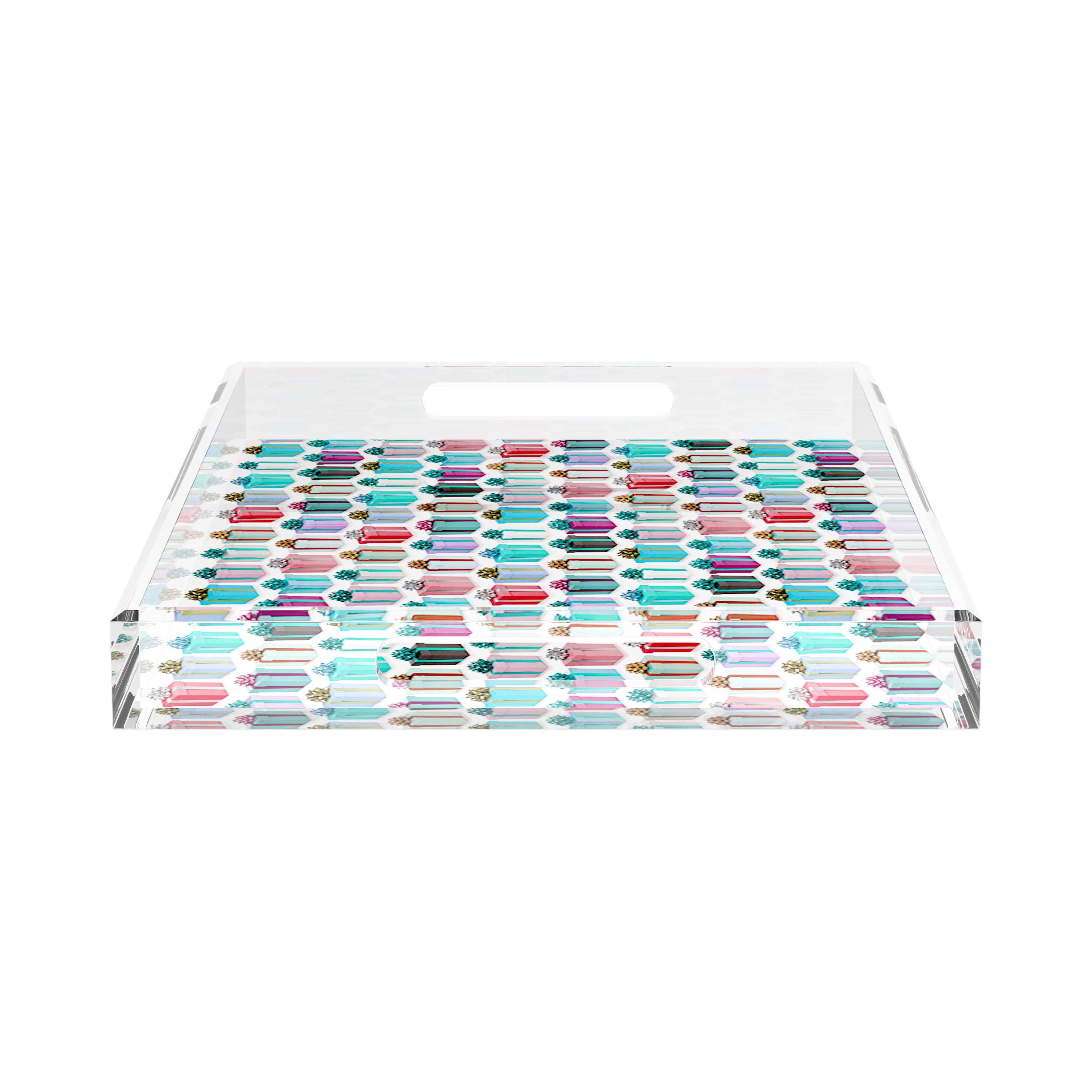 Surprise Soft Green Neutrals 22.5X14.5 Acrylic Tray - nicolettemayer.com