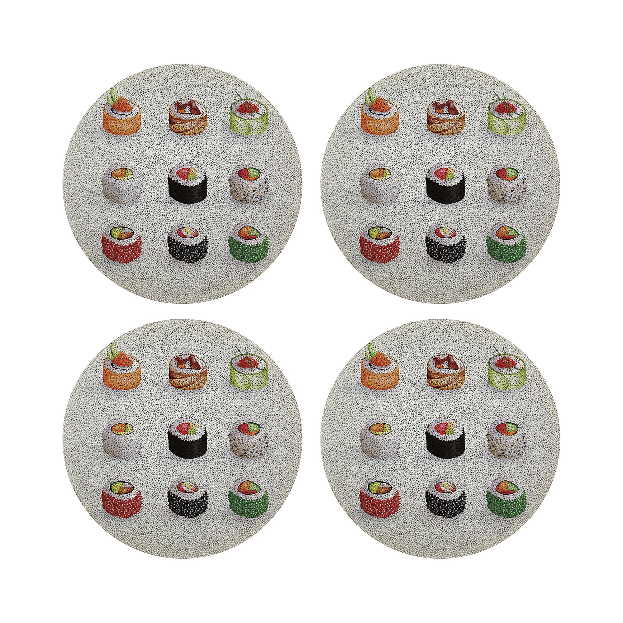 Sushi Go Round Beaded Placemat Smooth