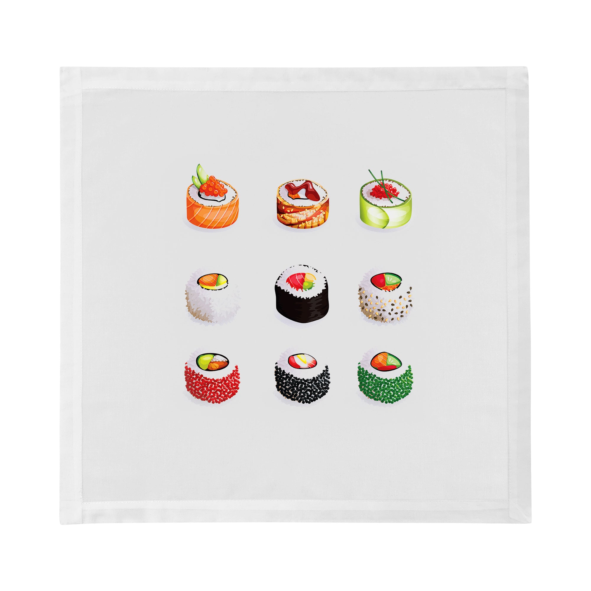Sushi Go Cotton Sateen Dinner Napkins - nicolettemayer.com