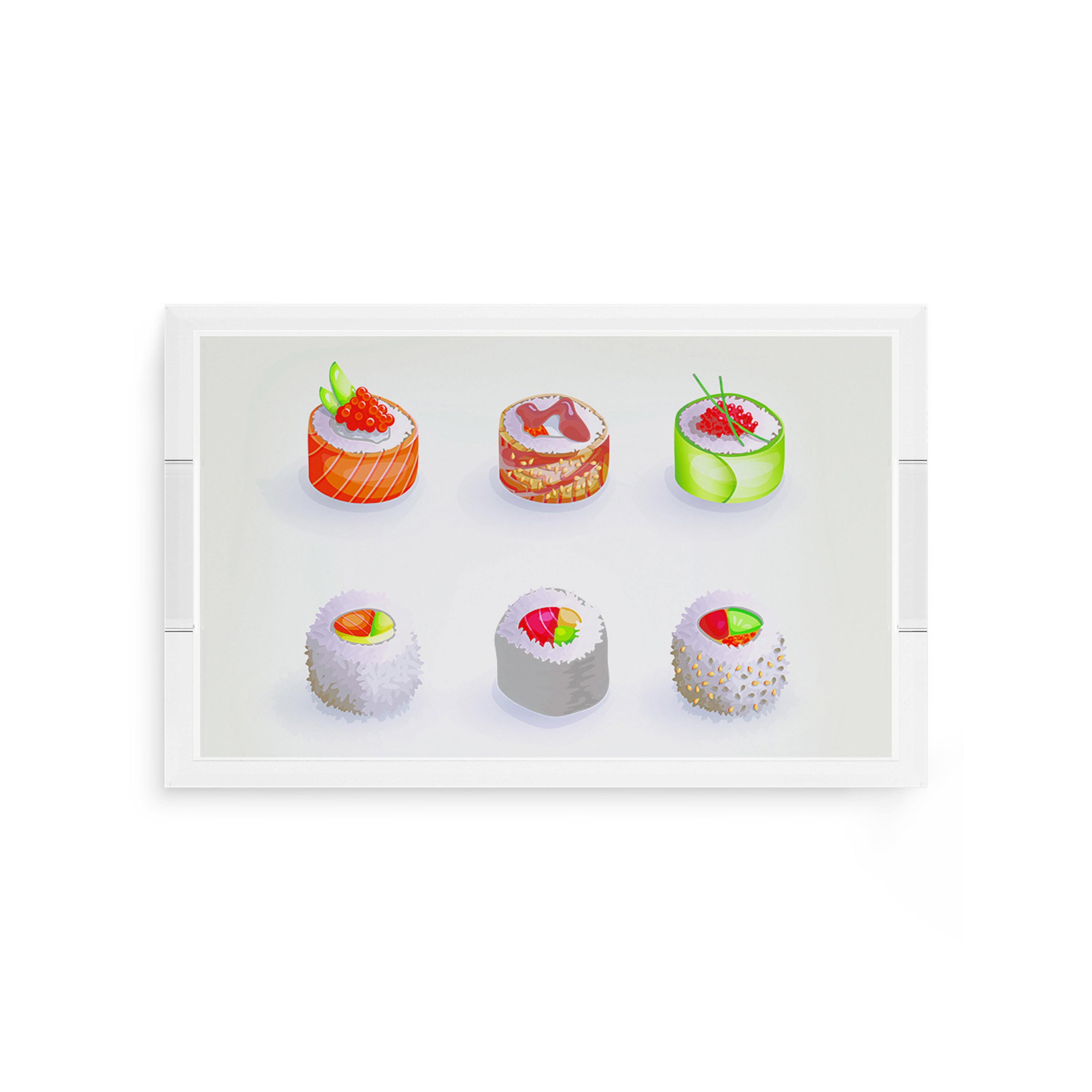 Sushi Go 12.5X7.75 Acrylic Tray - nicolettemayer.com