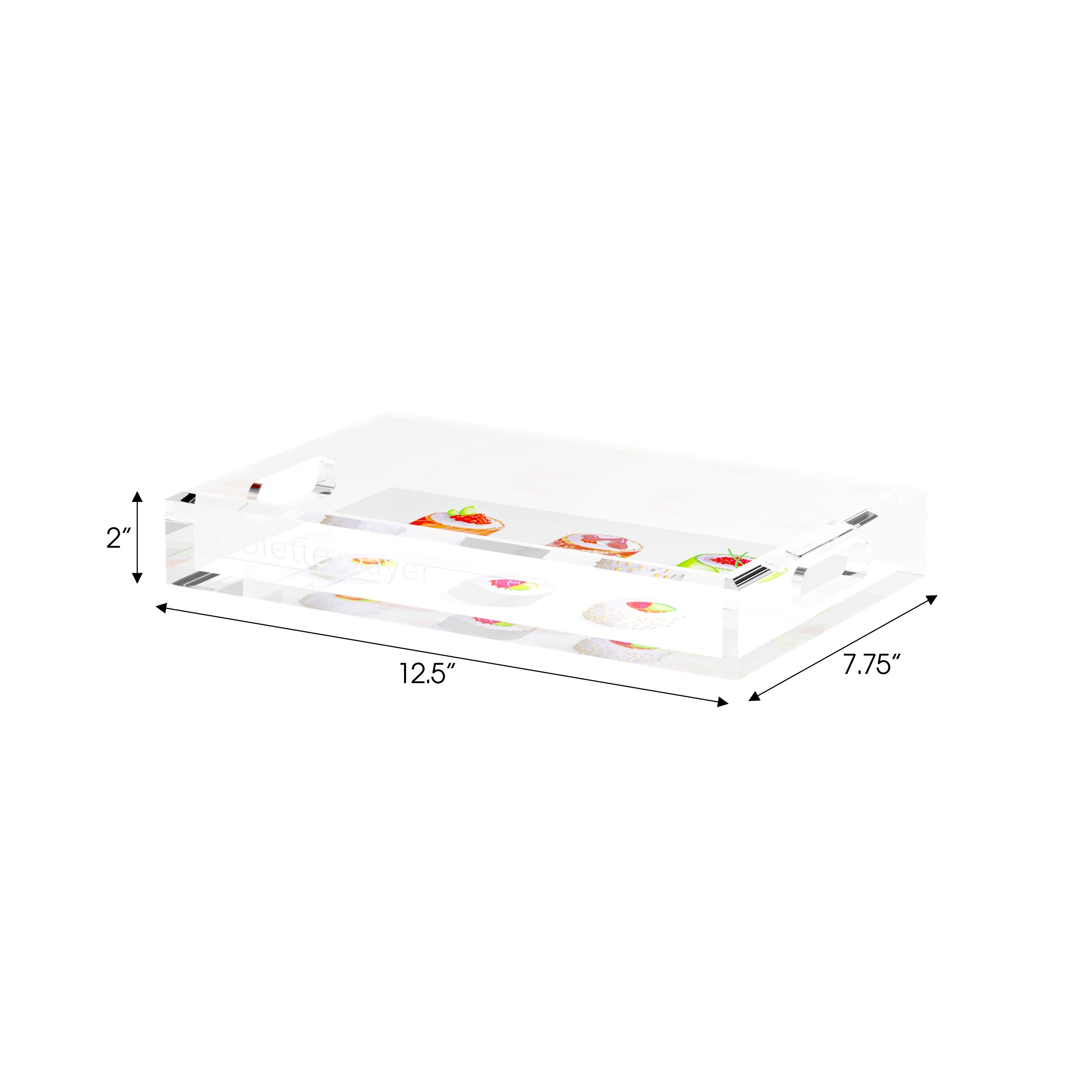 Sushi Go 12.5X7.75 Acrylic Tray - nicolettemayer.com