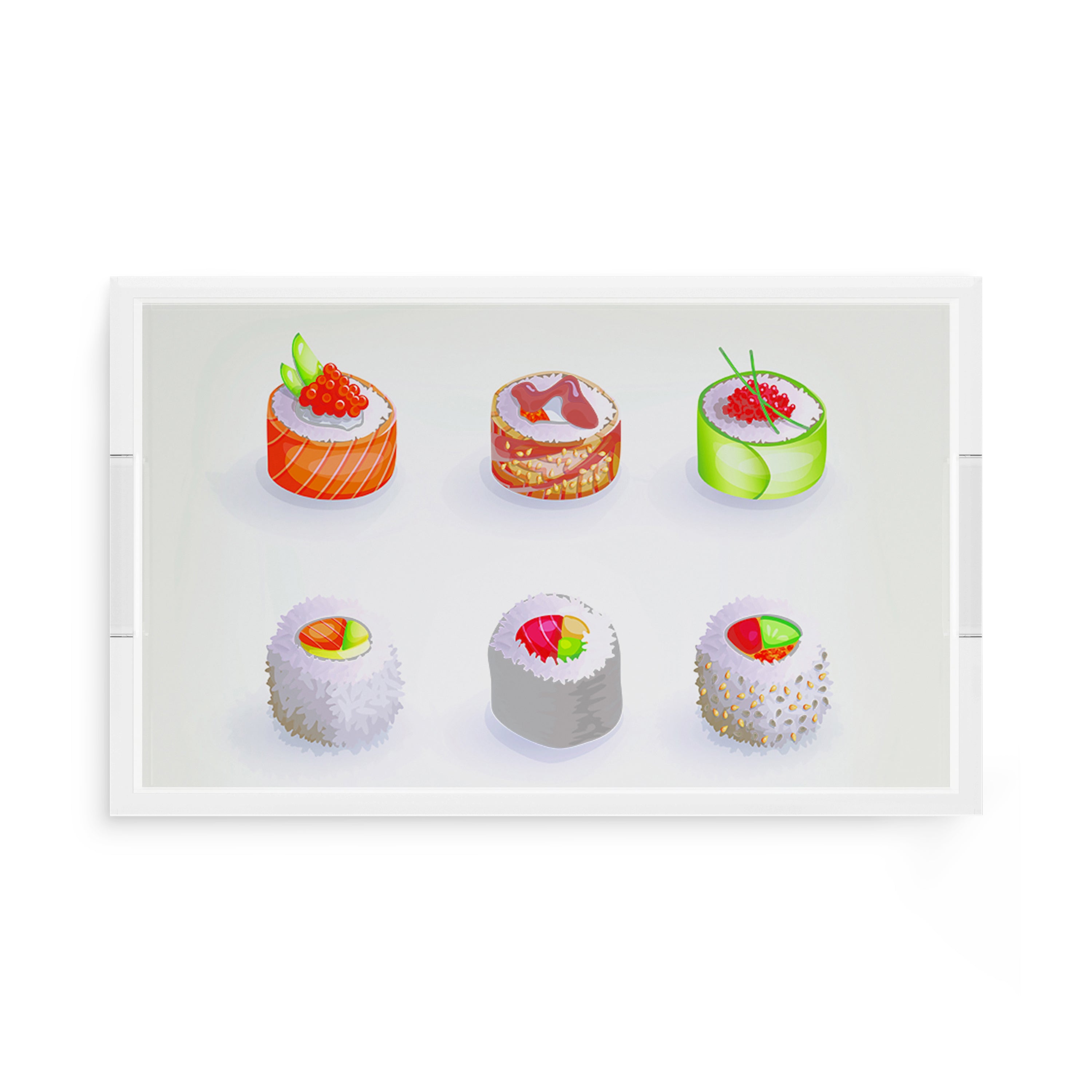 Sushi Go 17X10.5 Acrylic Tray - nicolettemayer.com