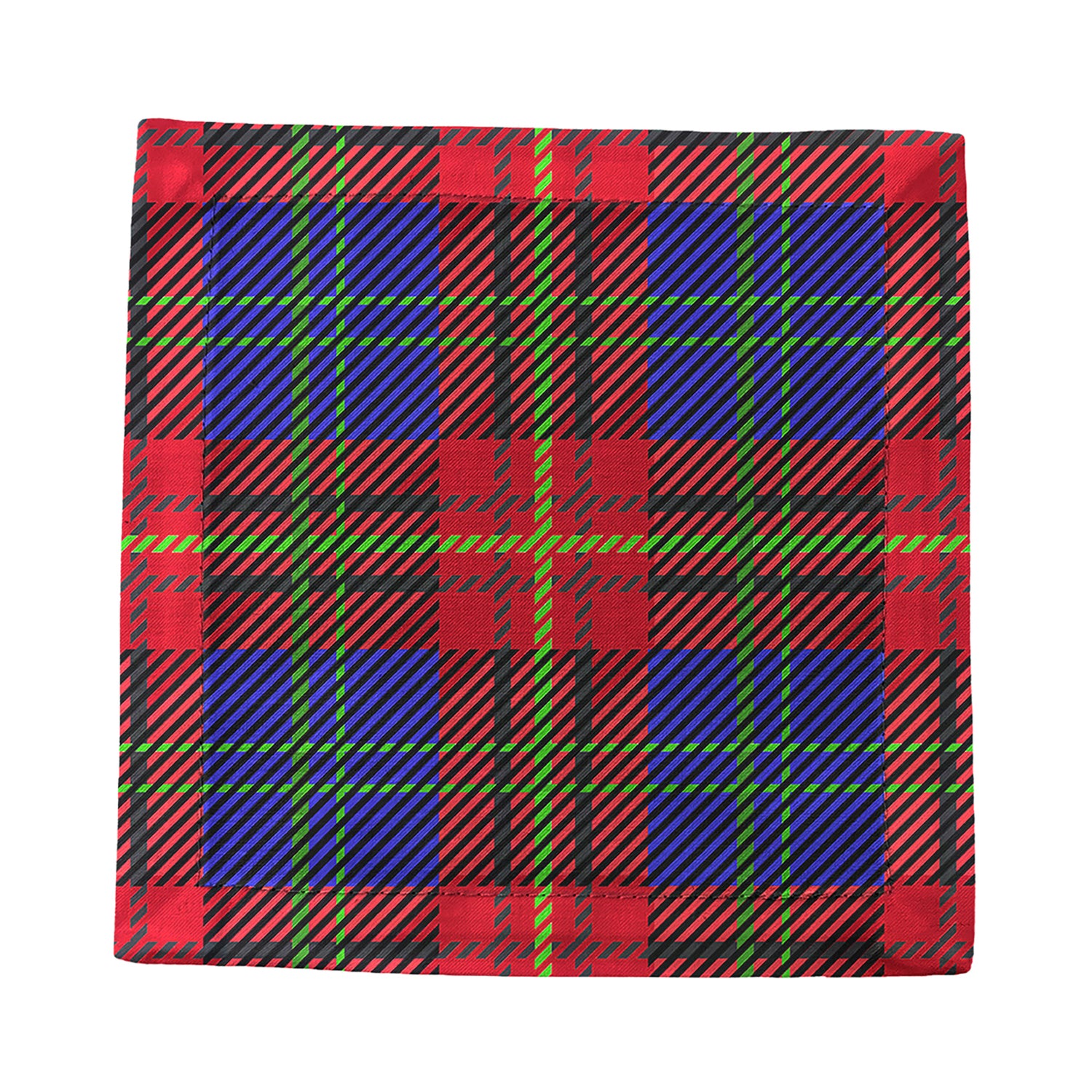 Tartan Blue 6X6 Cocktail Napkins - nicolettemayer.com