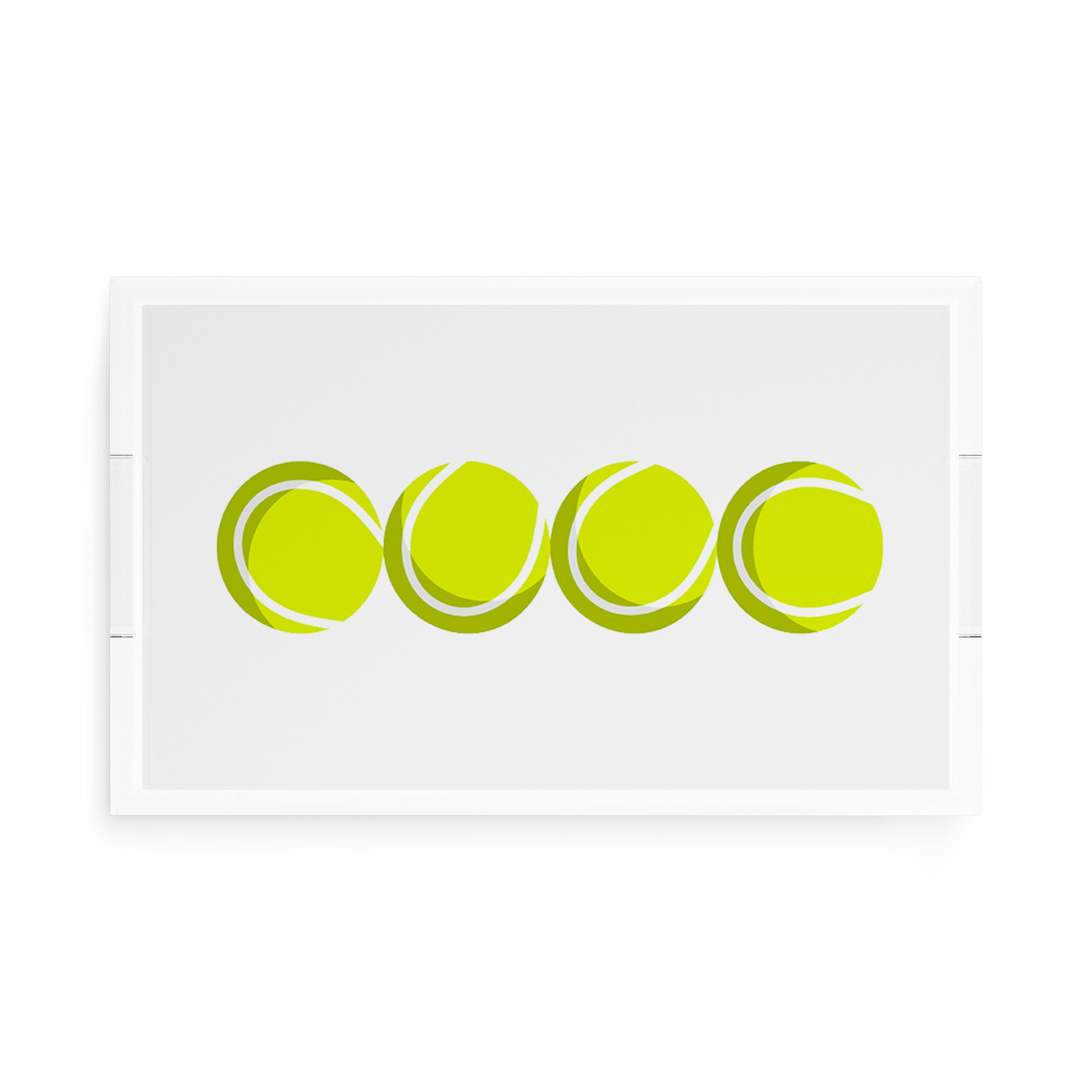 Tennis Balls 17X10.5 Acrylic Tray - nicolettemayer.com