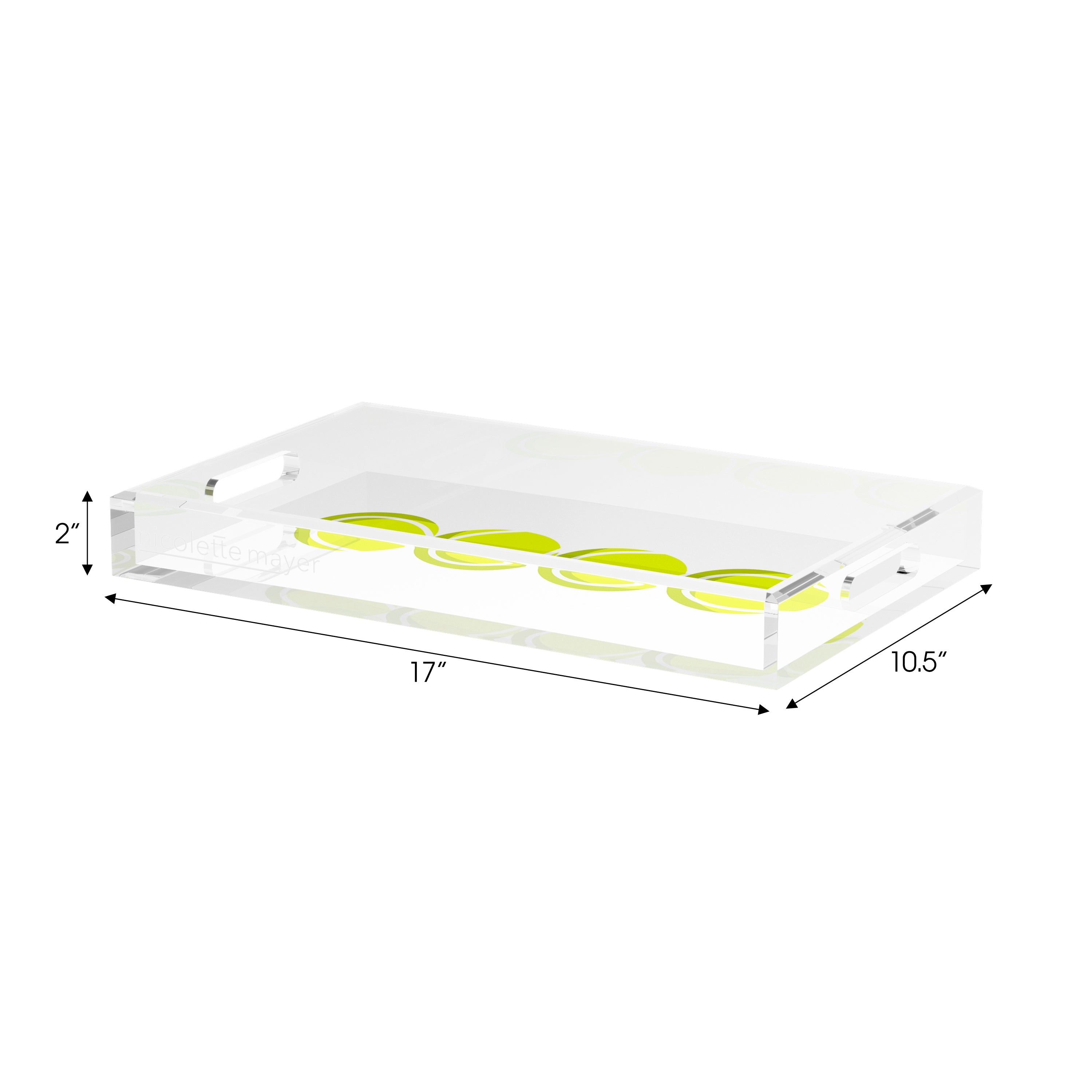 Tennis Balls Set of 3 Acrylic Tray - nicolettemayer.com