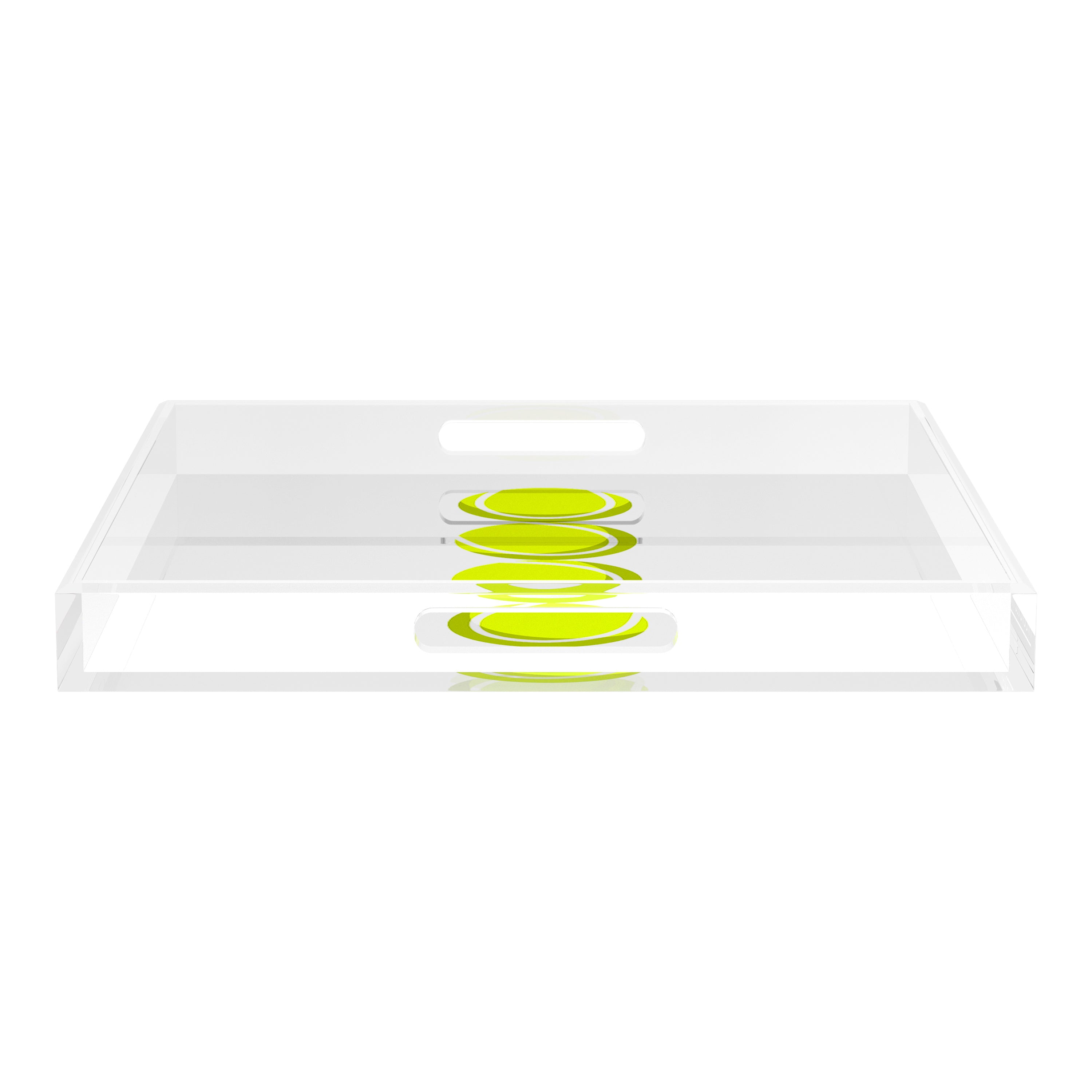 Tennis Balls 18X18 Acrylic Tray - nicolettemayer.com