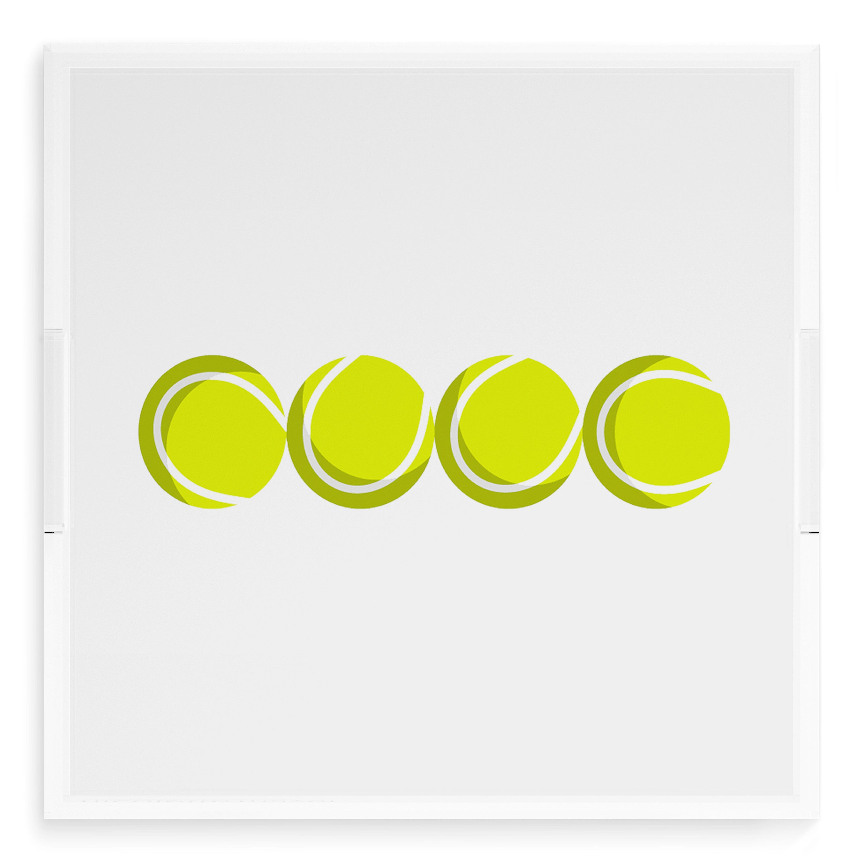 Tennis Balls 18X18 Acrylic Tray - nicolettemayer.com