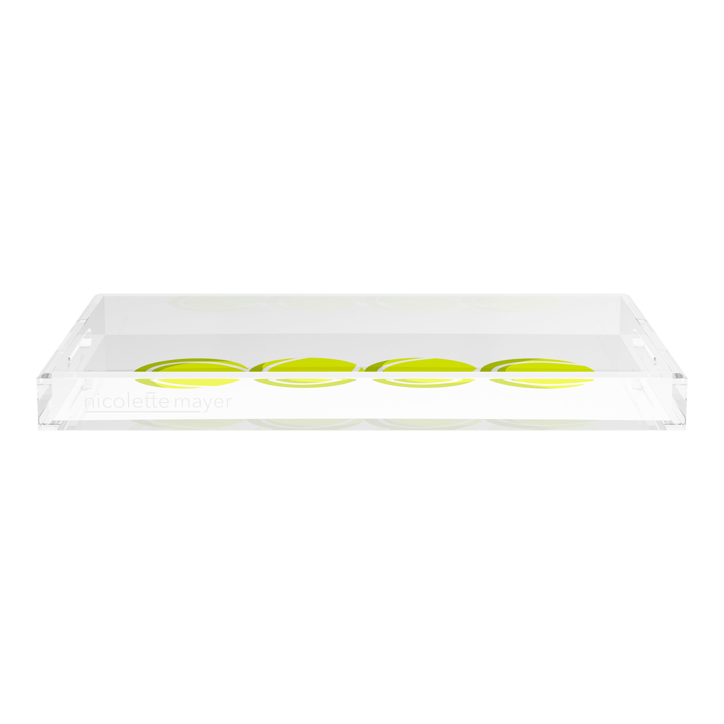 Tennis Balls 22.5x14.5 Acrylic Tray - nicolettemayer.com