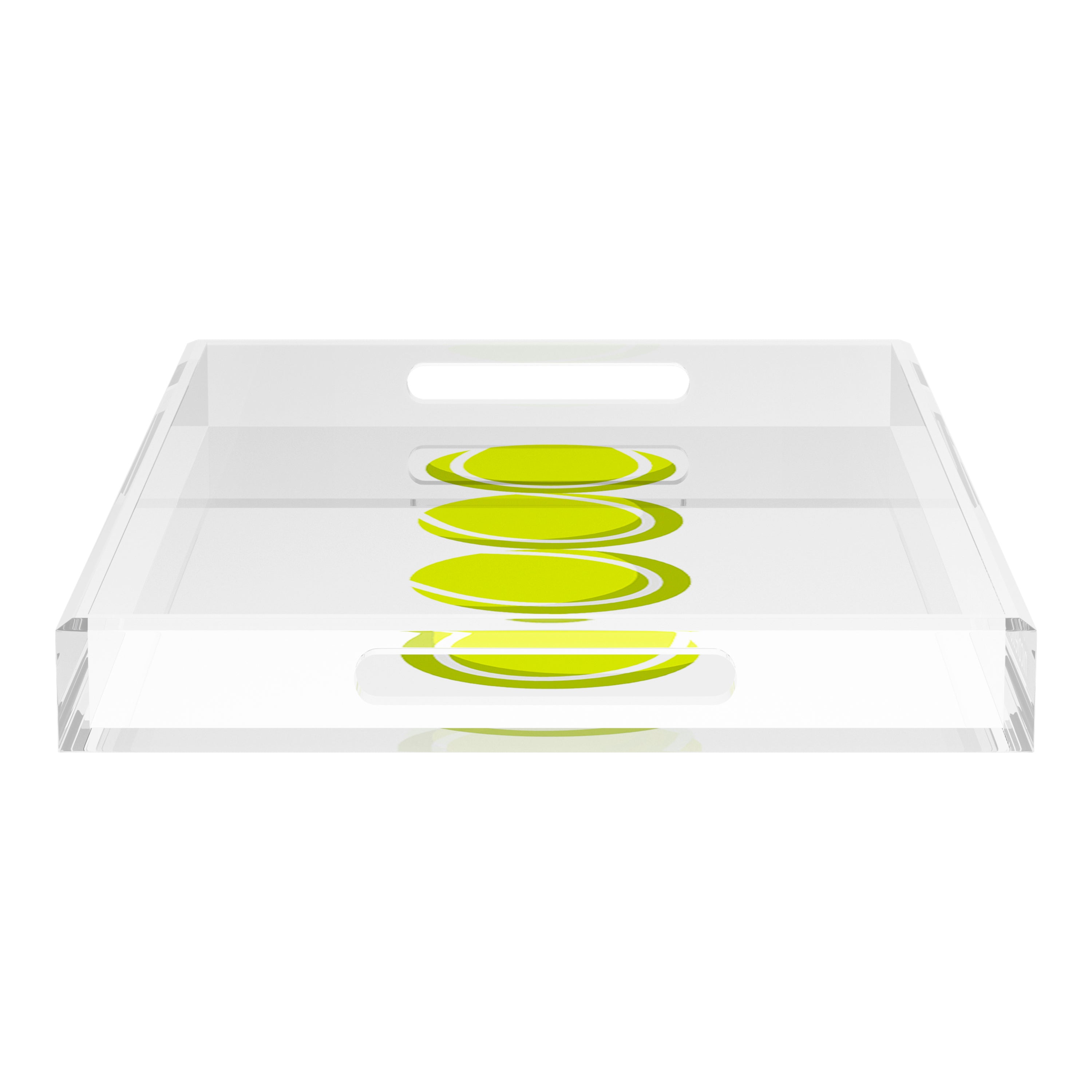 Tennis Balls 22.5x14.5 Acrylic Tray - nicolettemayer.com