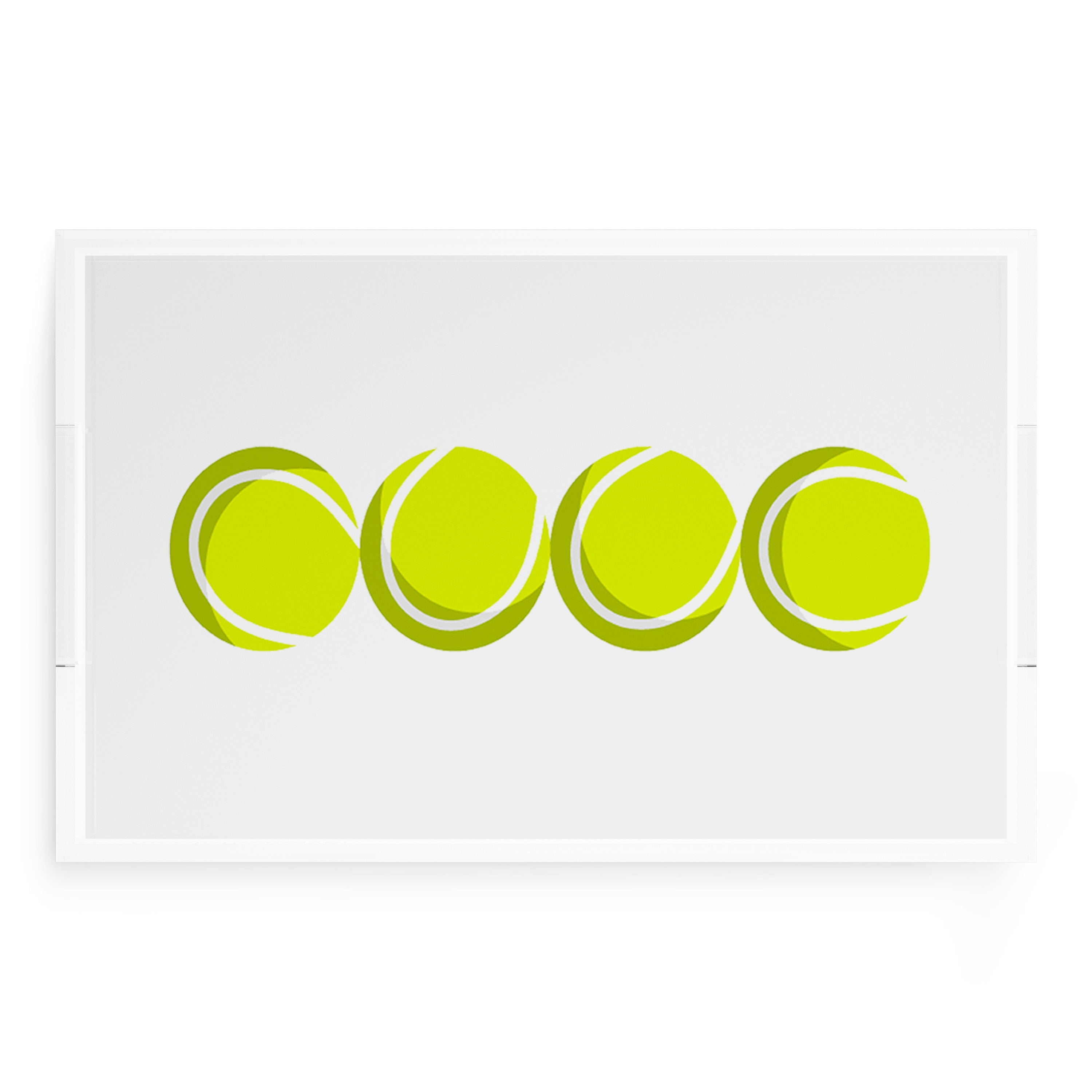 Tennis Balls 22.5x14.5 Acrylic Tray - nicolettemayer.com