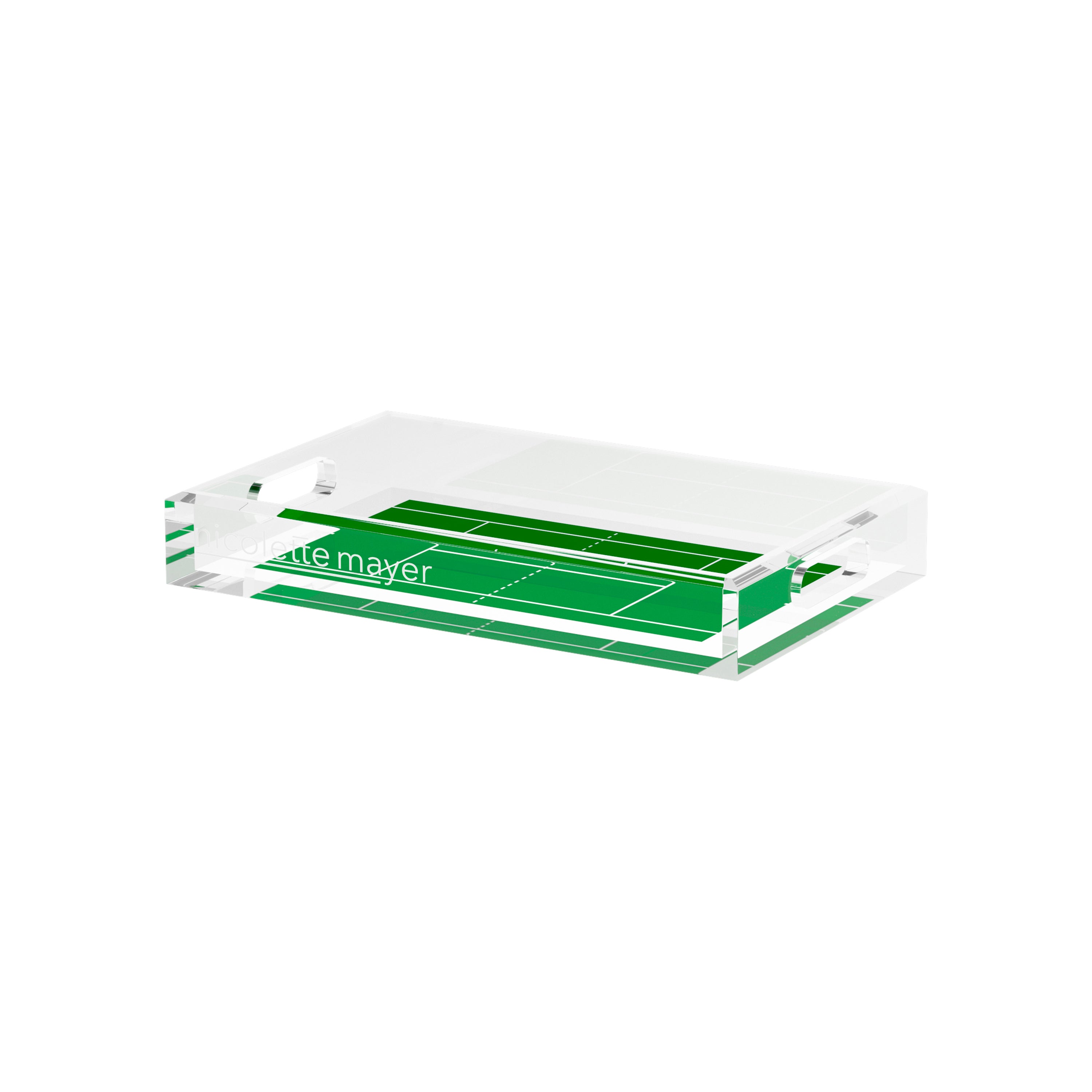 Tennis Court 12.5x7.75 Acrylic Tray - nicolettemayer.com