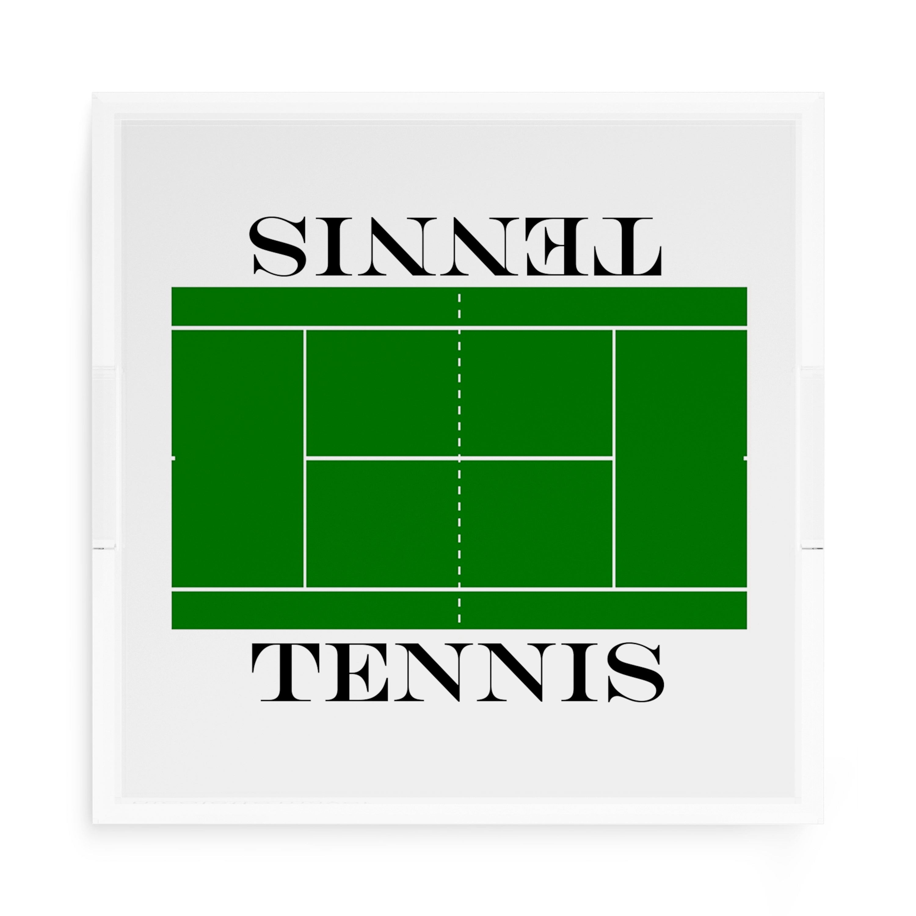 Tennis Court 15X15 Acrylic Tray - nicolettemayer.com