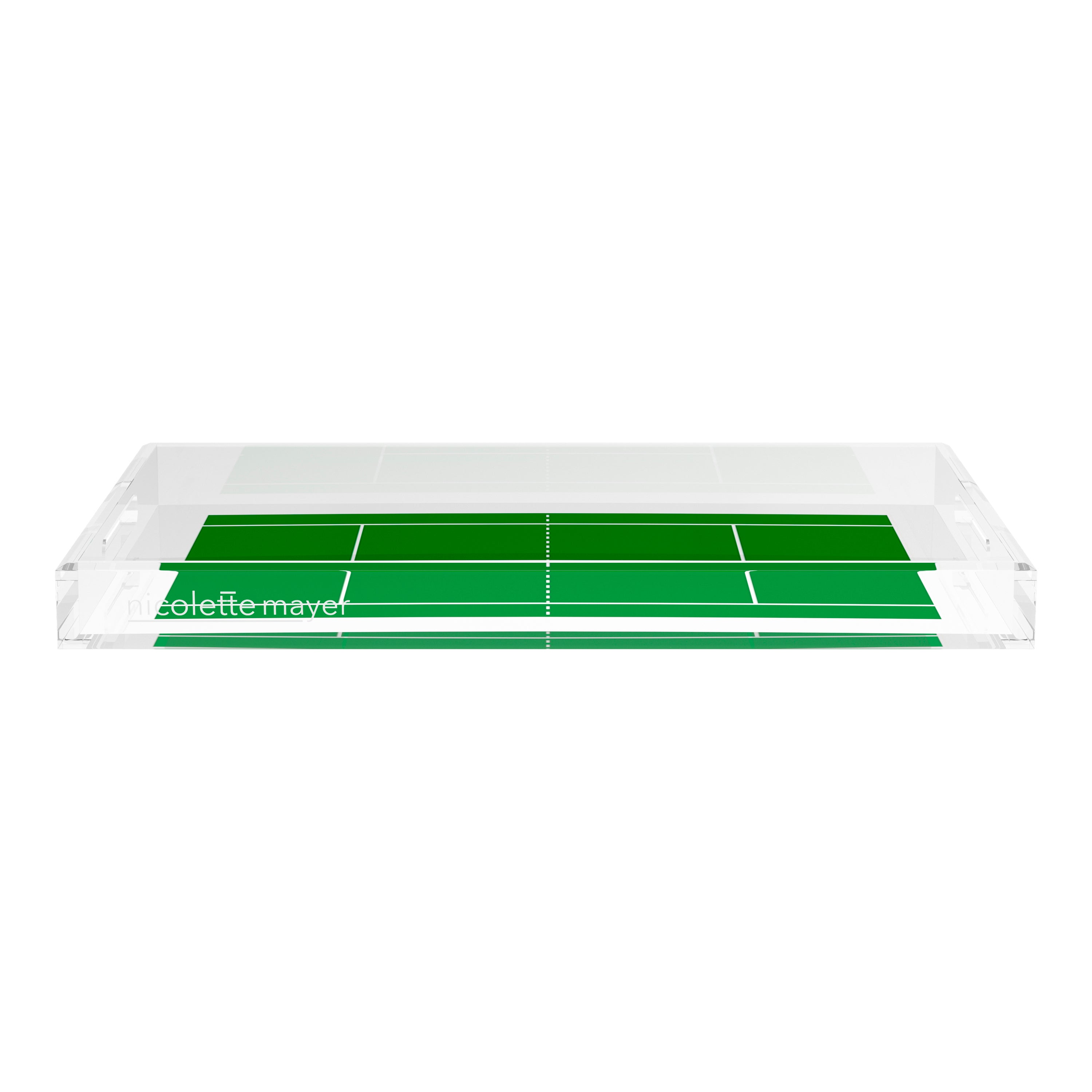 Tennis Court 22.5x14.5 Acrylic Tray - nicolettemayer.com