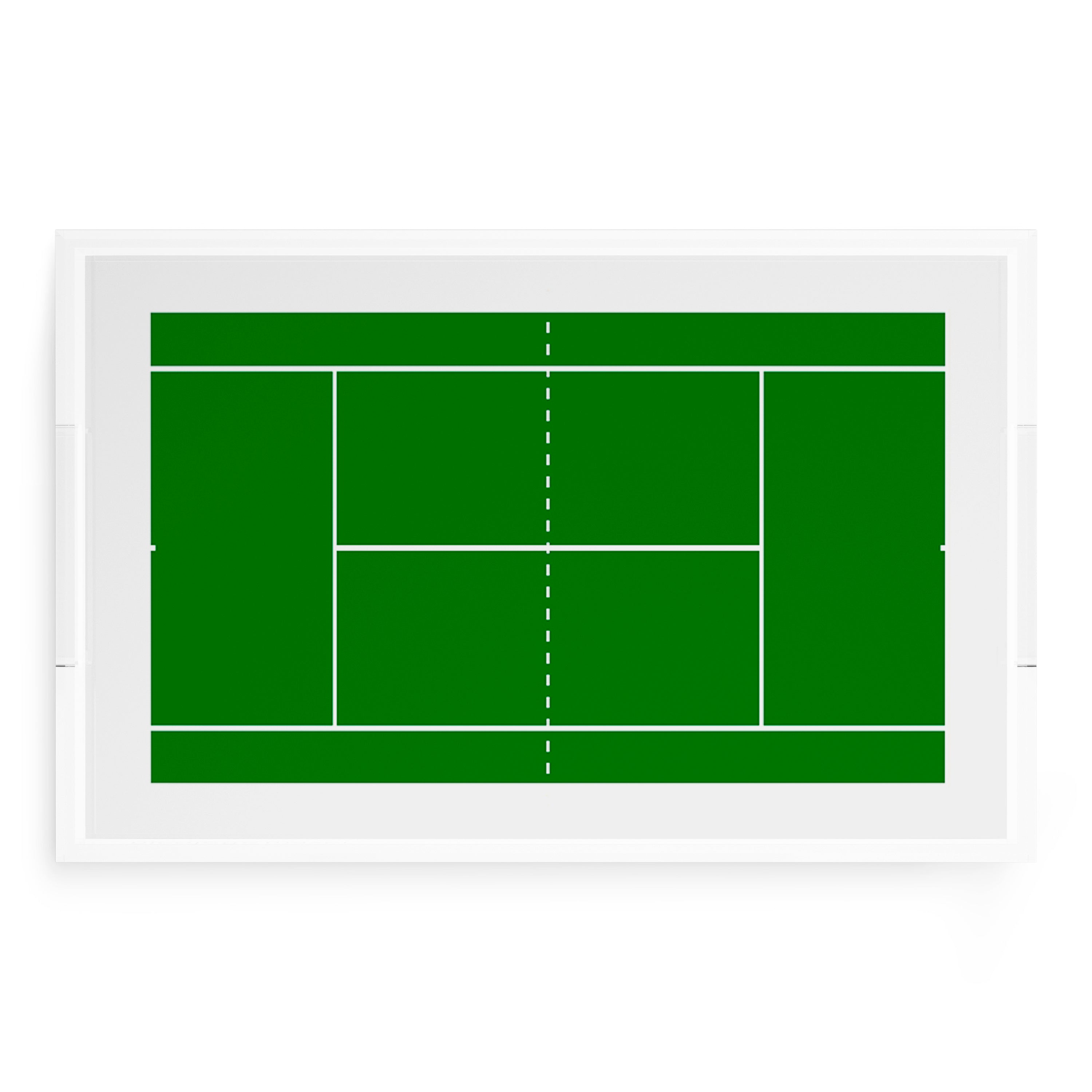 Tennis Court 22.5x14.5 Acrylic Tray - nicolettemayer.com