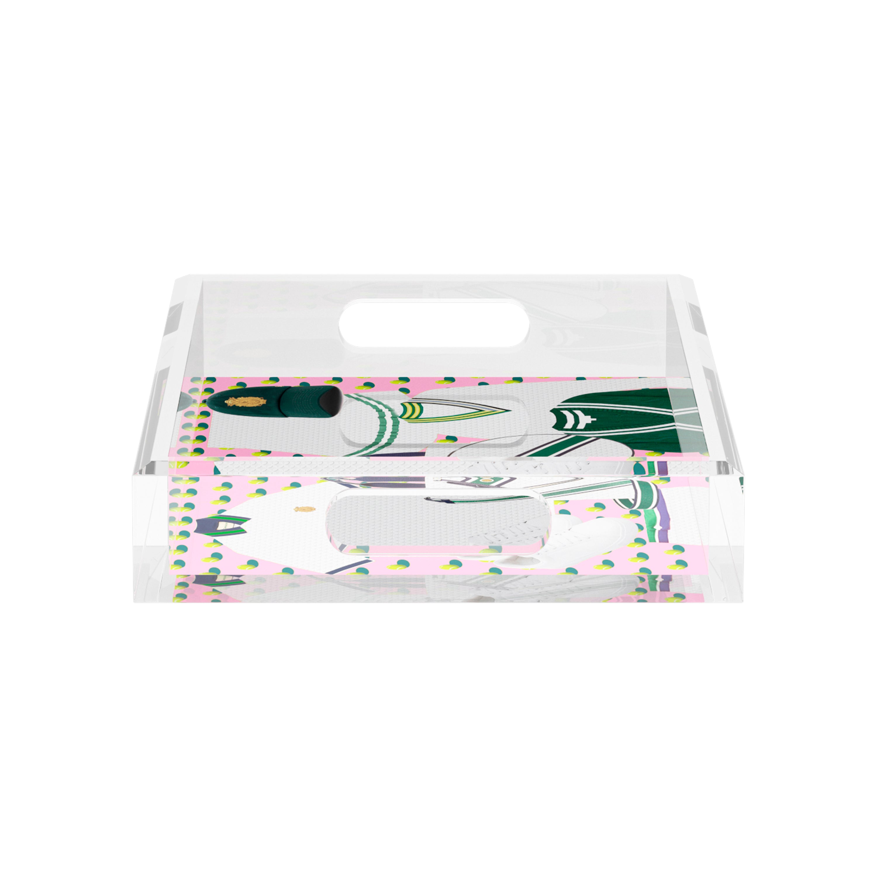 Tenniscore Fashion Chartreuse Kelly 12.5x7.75 Acrylic Tray - nicolettemayer.com