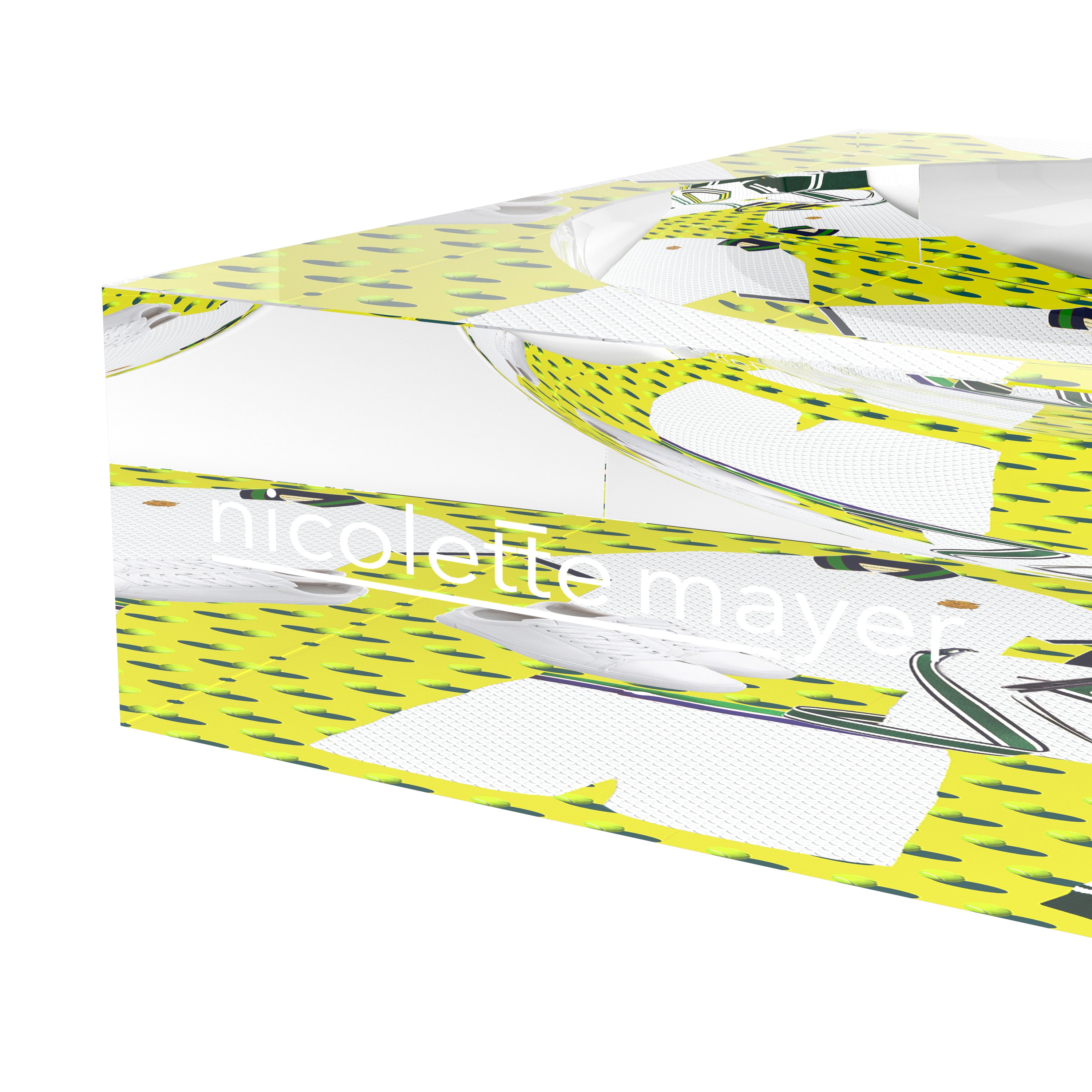 Tenniscore Fashion Chartreuse Kelly Tennis Candy Catchall Dish