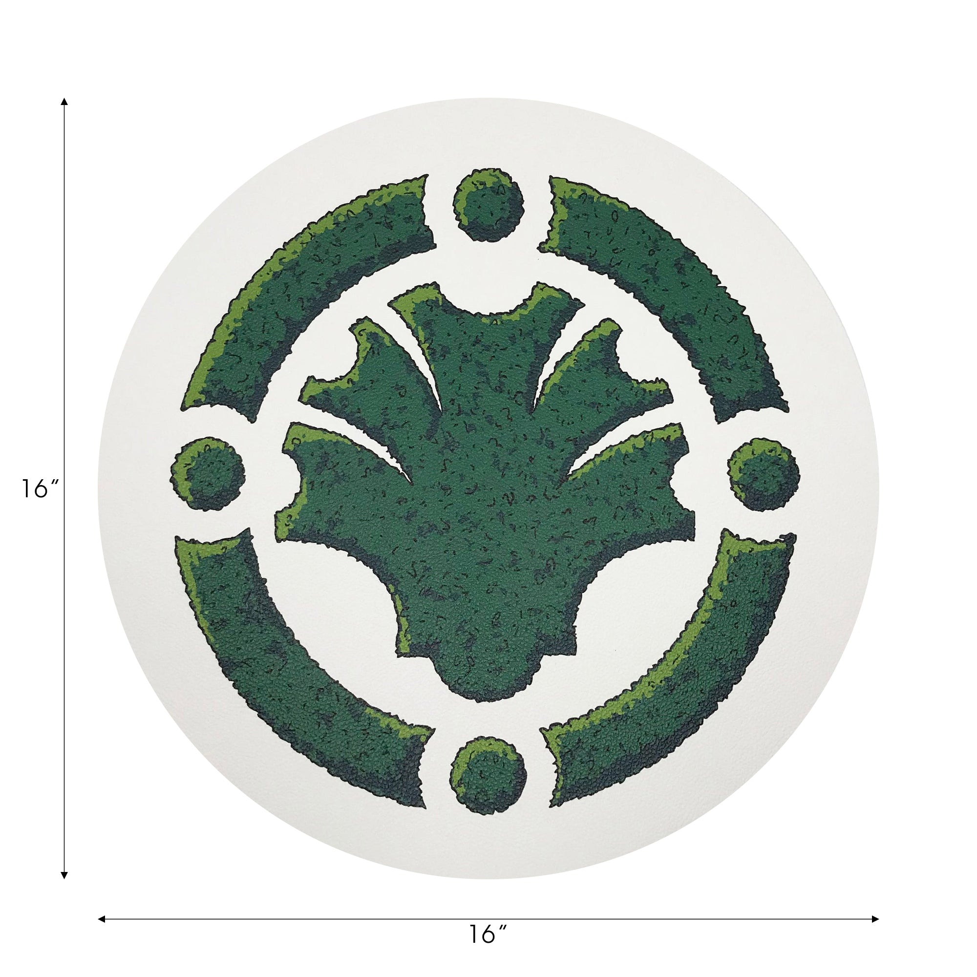 Timothy Corrigan Parterre Garden 16" Round Pebble Placemats, Set Of 4 - nicolettemayer.com