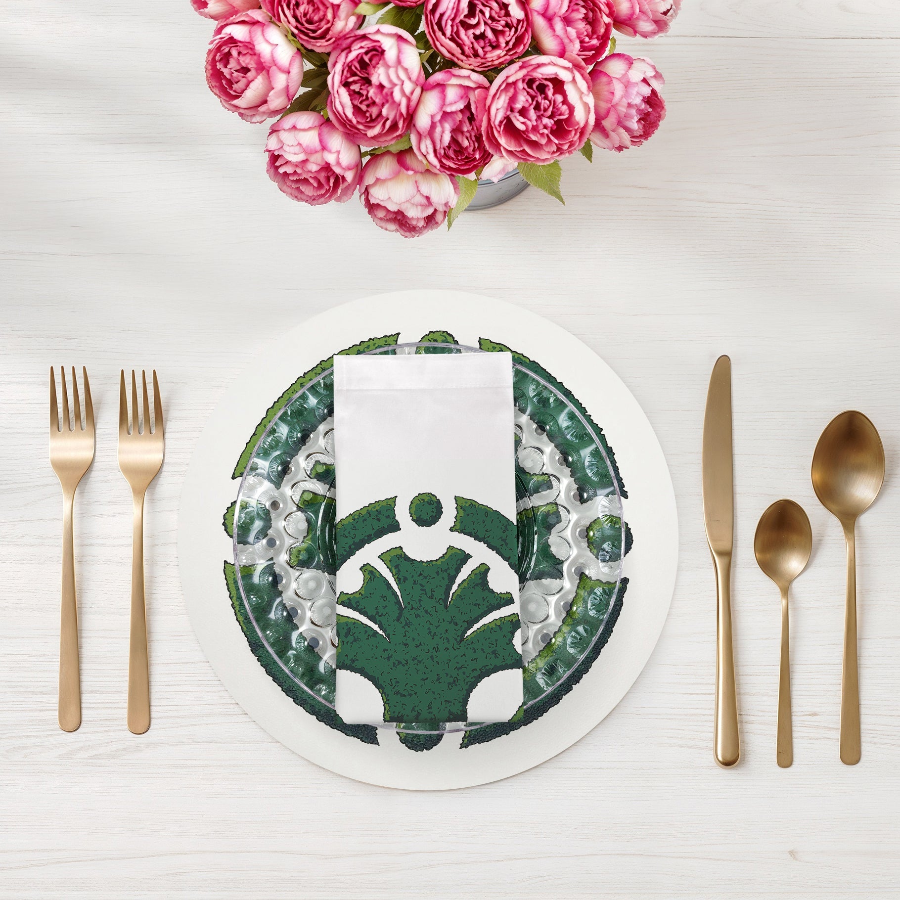 TIMOTHY CORRIGAN PARTERRE GARDEN 22"X22" HEMSTITCH DINNER NAPKIN, SET OF 4 - nicolettemayer.com