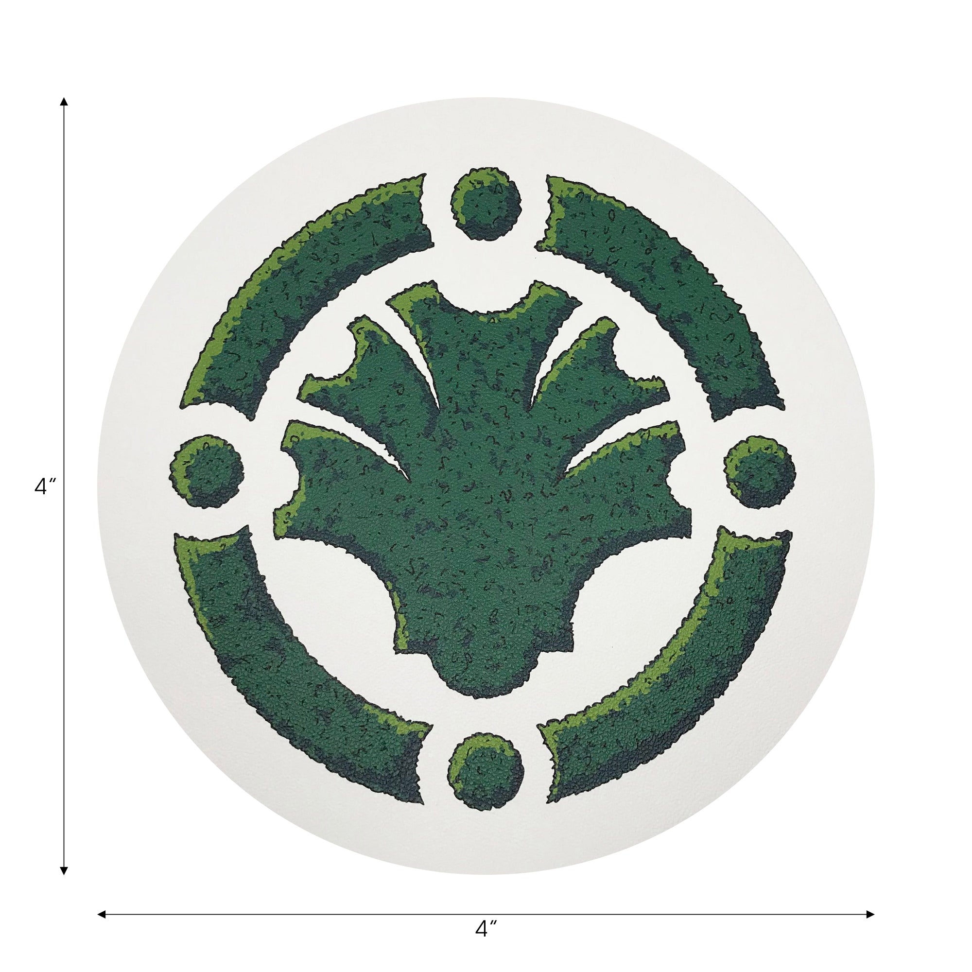 Timothy Corrigan Parterre Garden Vegan Leather Round Coasters