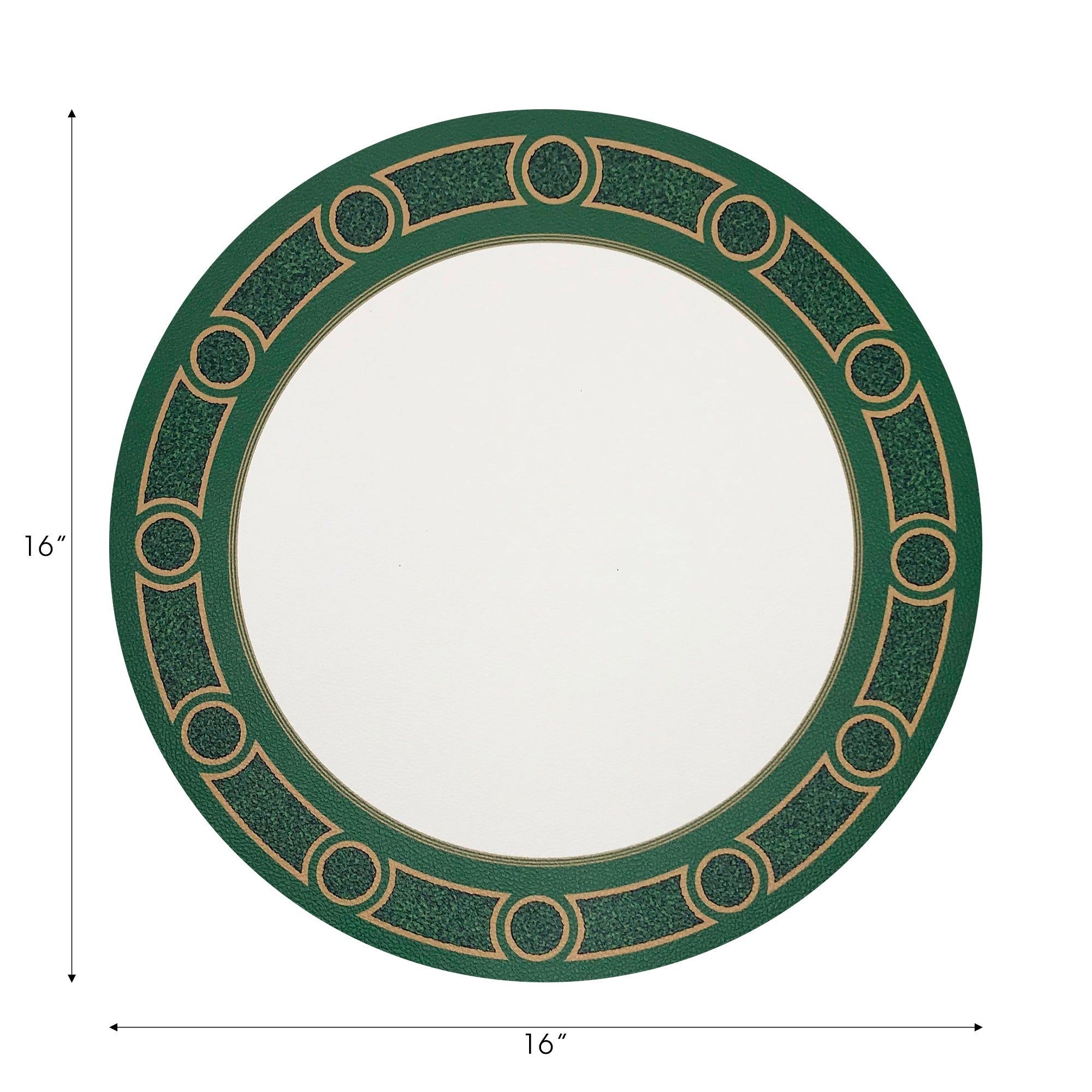 Timothy Corrigan Parterre Verre Claire 16" Round Pebble Placemats, Set Of 4 - nicolettemayer.com
