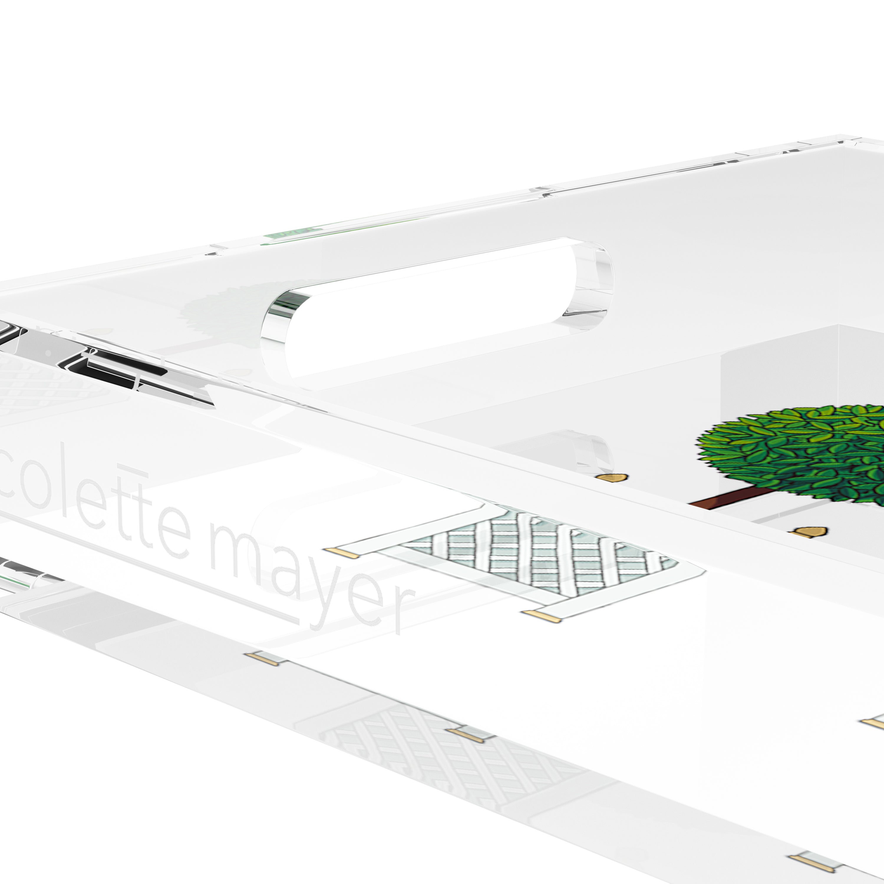 Timothy Corrigan Topiary 22.5X14.5 Acrylic Tray - nicolettemayer.com