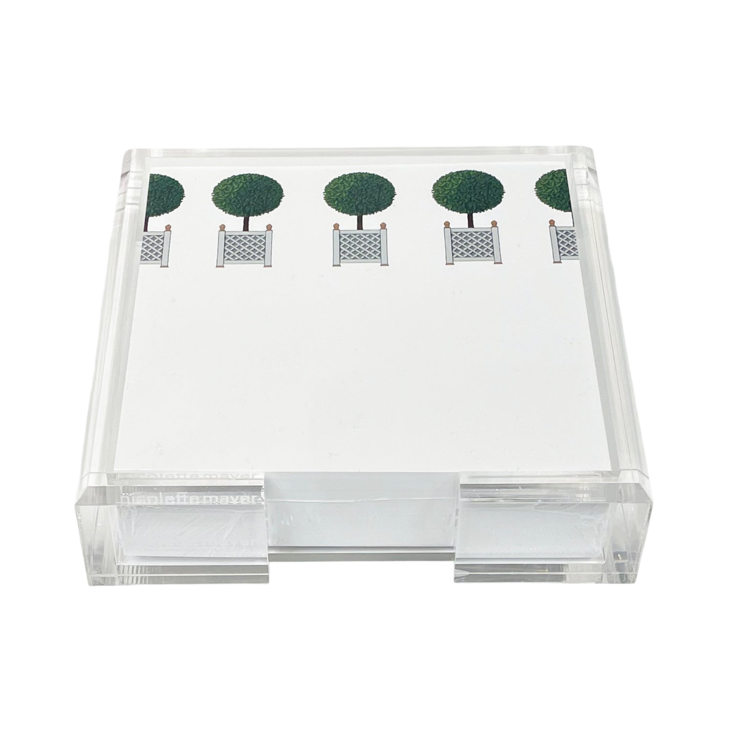 Topiary Note Cards With Acrylic Holder