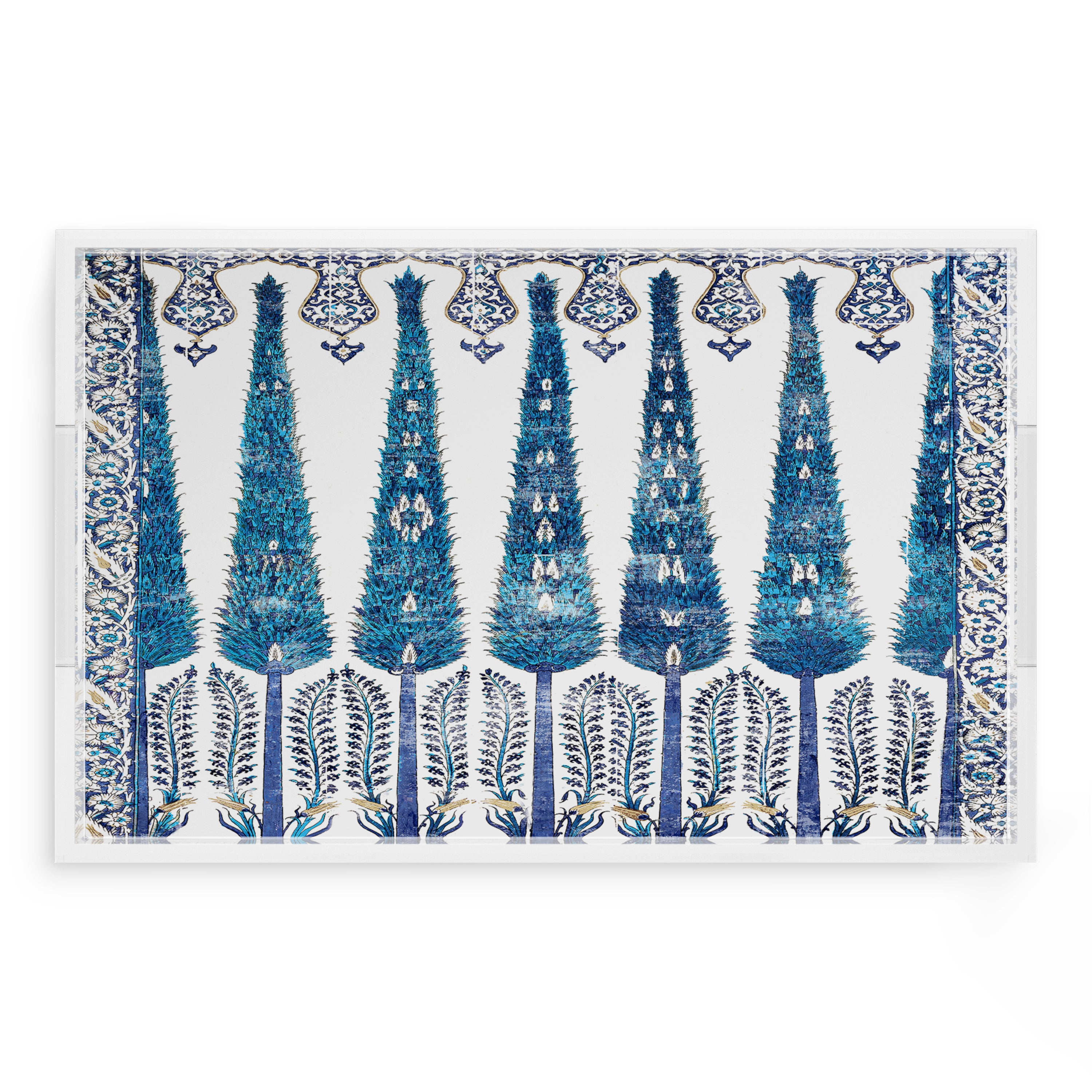 Topkapi Garden Classic 22.5X14.5 Acrylic Tray - nicolettemayer.com
