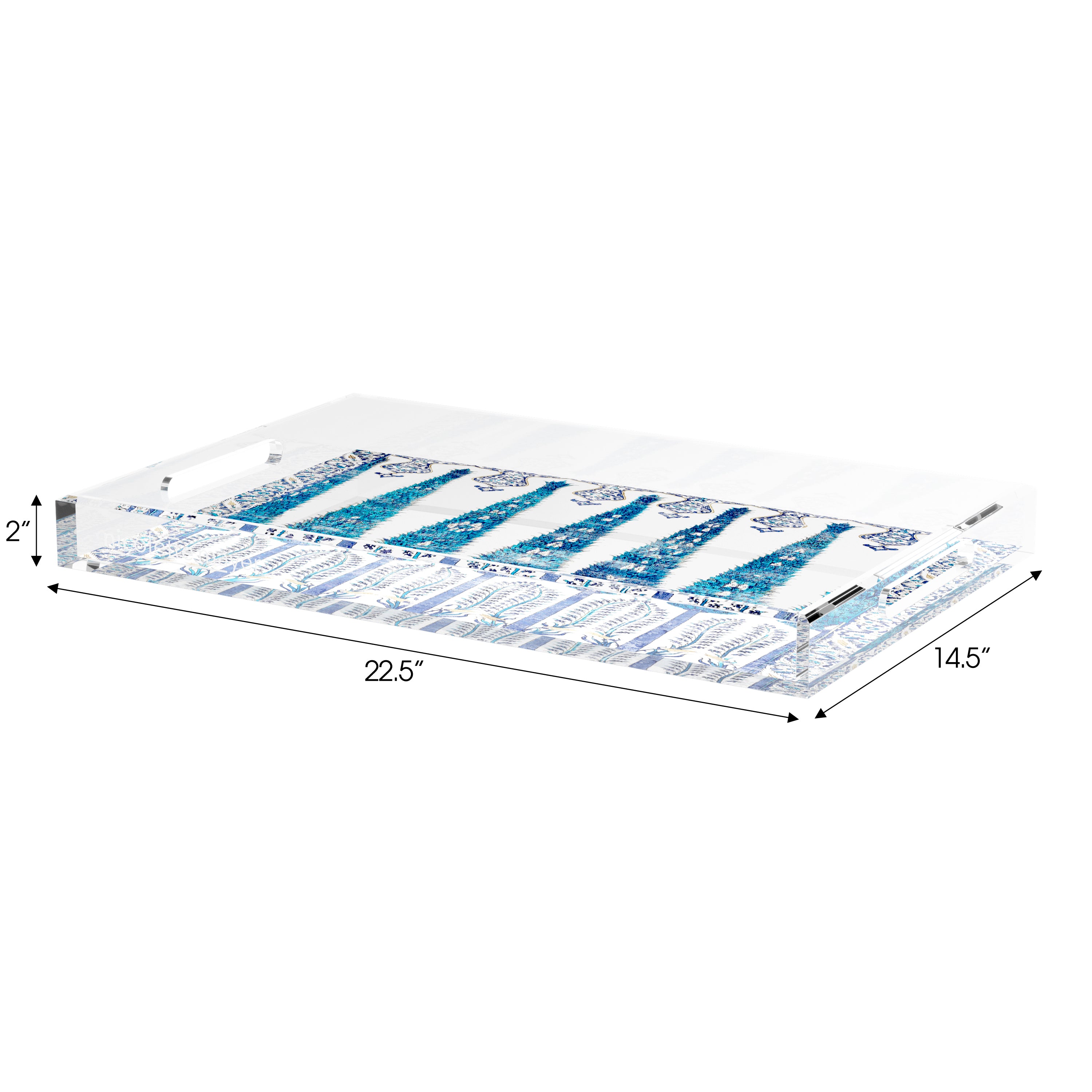 Topkapi Garden Classic 22.5X14.5 Acrylic Tray - nicolettemayer.com
