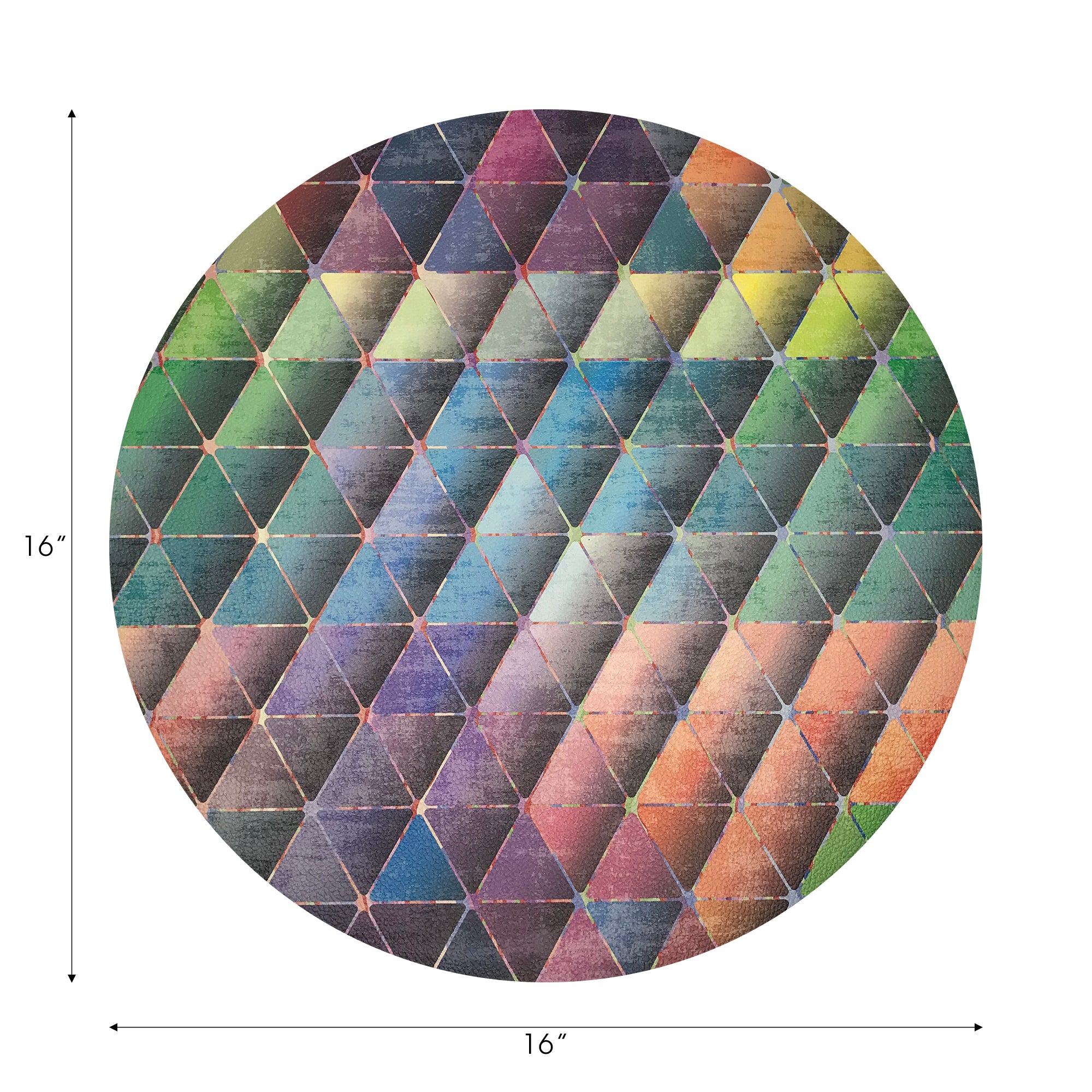 Triage Multi 16" Round Pebble Placemats, Set Of 4 - nicolettemayer.com
